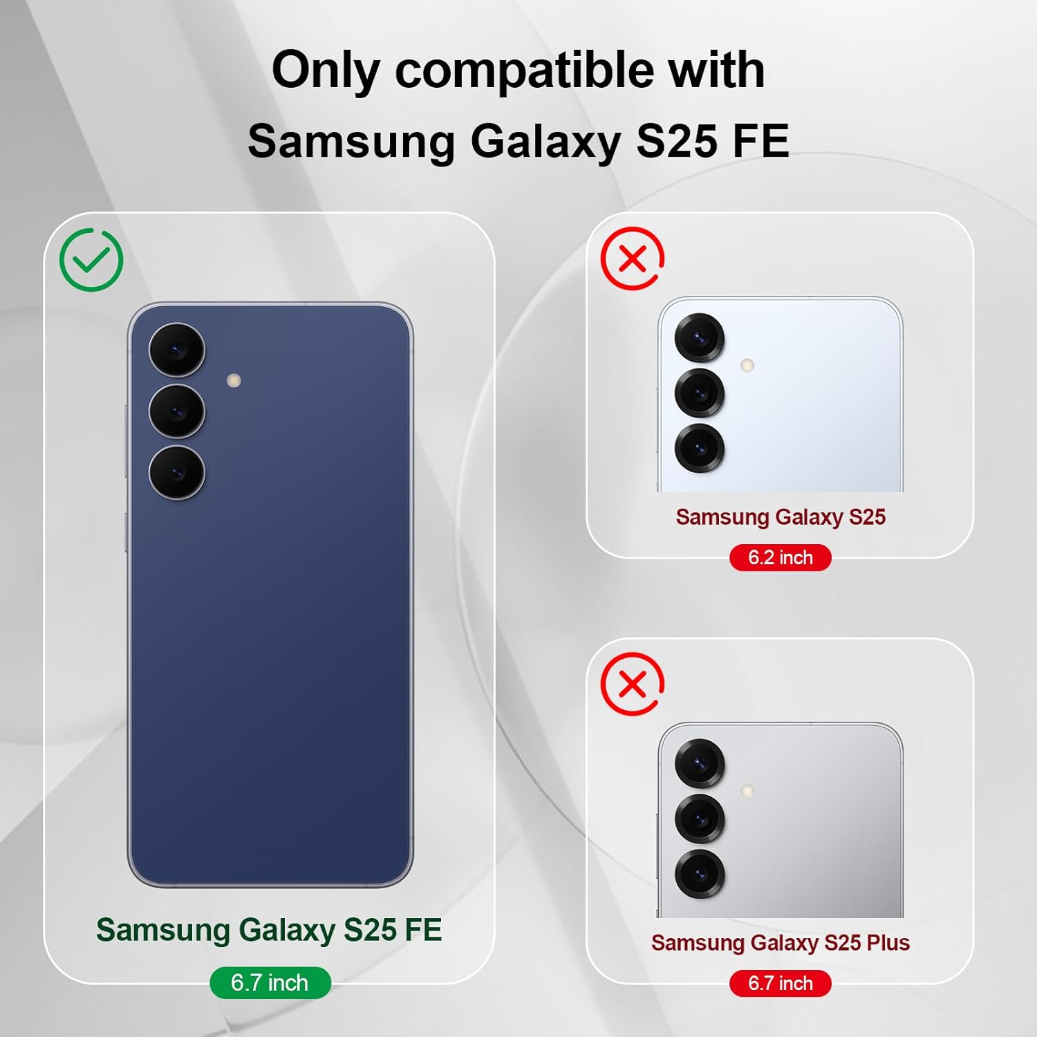 Thumbnail 4 de Btstring Case for Samsung Galaxy S25 FE – Soft Silicone Case with Upgraded Camera Protection (Green)