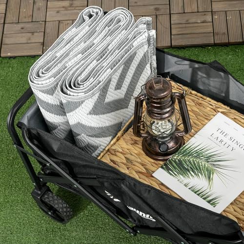 Thumbnail 7 de Outsunny Carro Plegable con Ruedas Grandes: transporte práctico para playa, compras y camping