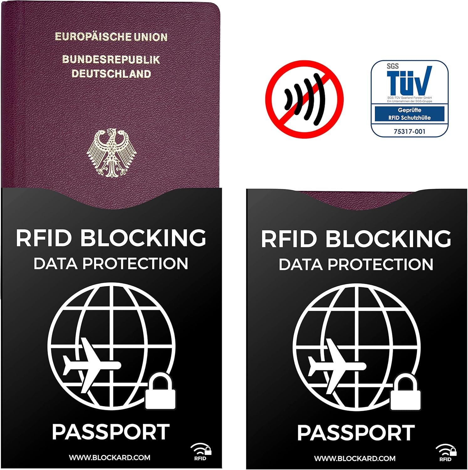 Detalle de BLOCKARD RFID Blocker Kartenhülle 12er Set
