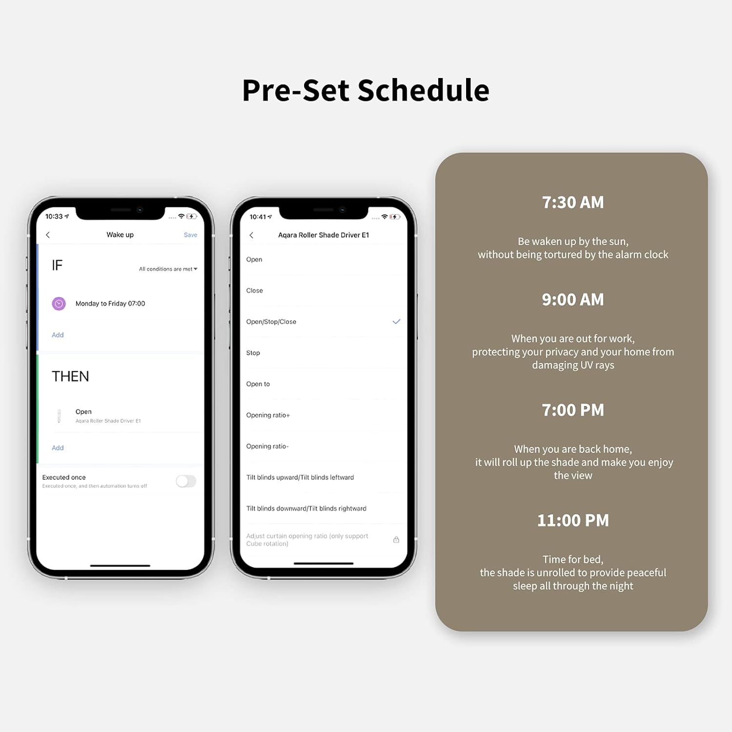 Thumbnail 3 de Aqara Roller Shade Driver E1 smart blind motor (Zigbee 3.0) with schedule and voice control, HomeKit/Alexa/Google compatibility