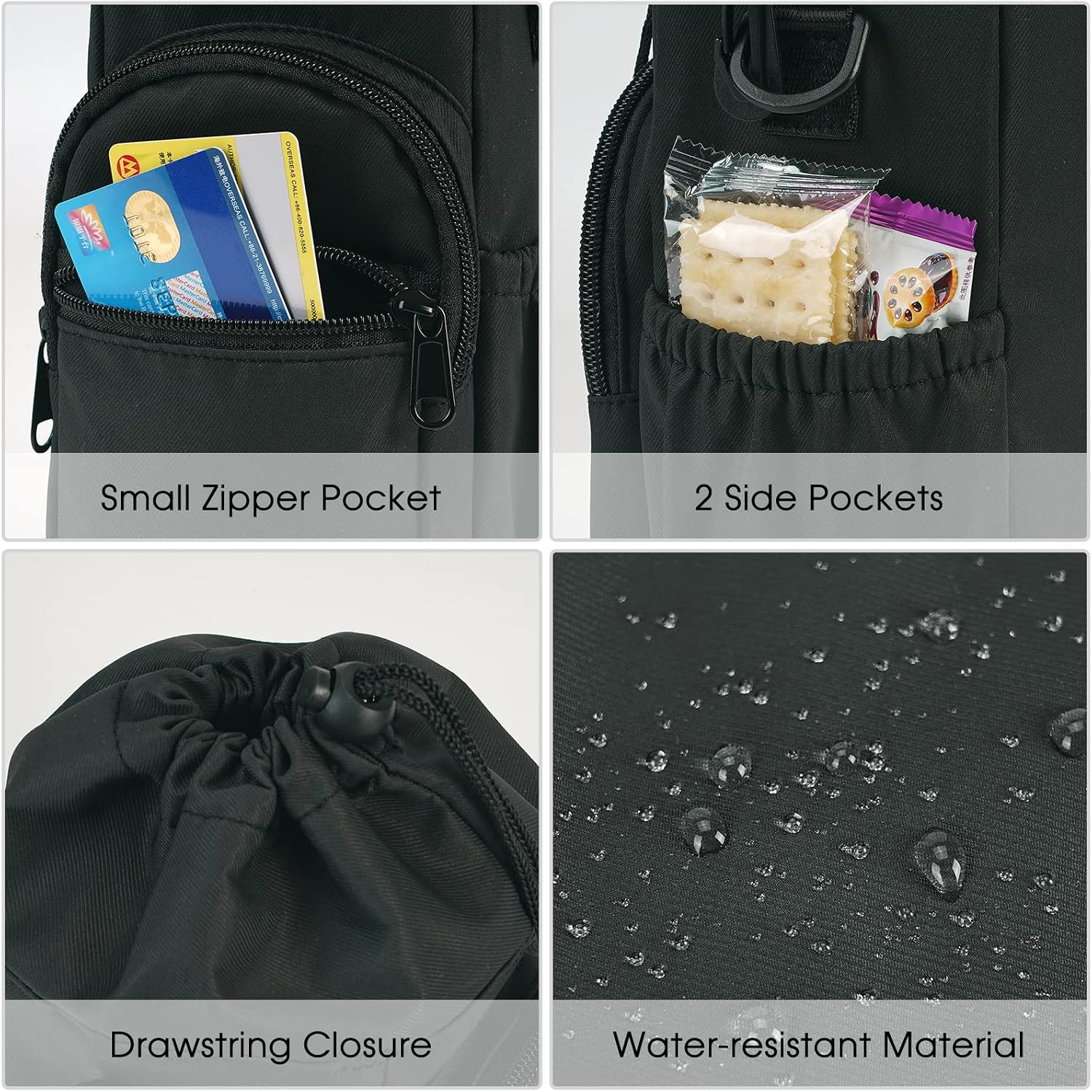 Detalle de sportsnew Water Bottle Carrier with Shoulder Strap Insulated Holder – 1L, Black (Patent Pending)