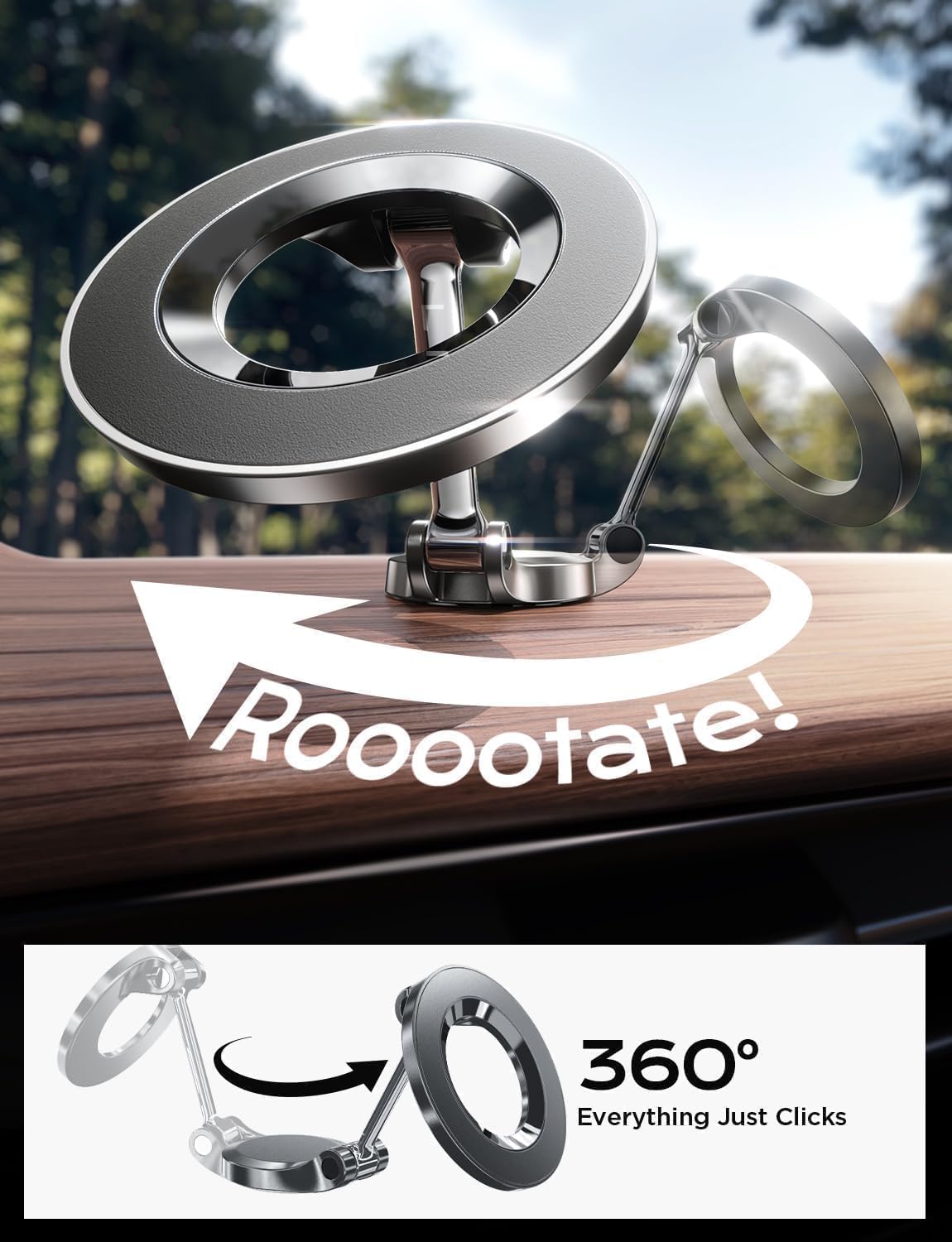 Thumbnail 4 de LISEN Magsafe Car Mount 24 magnets