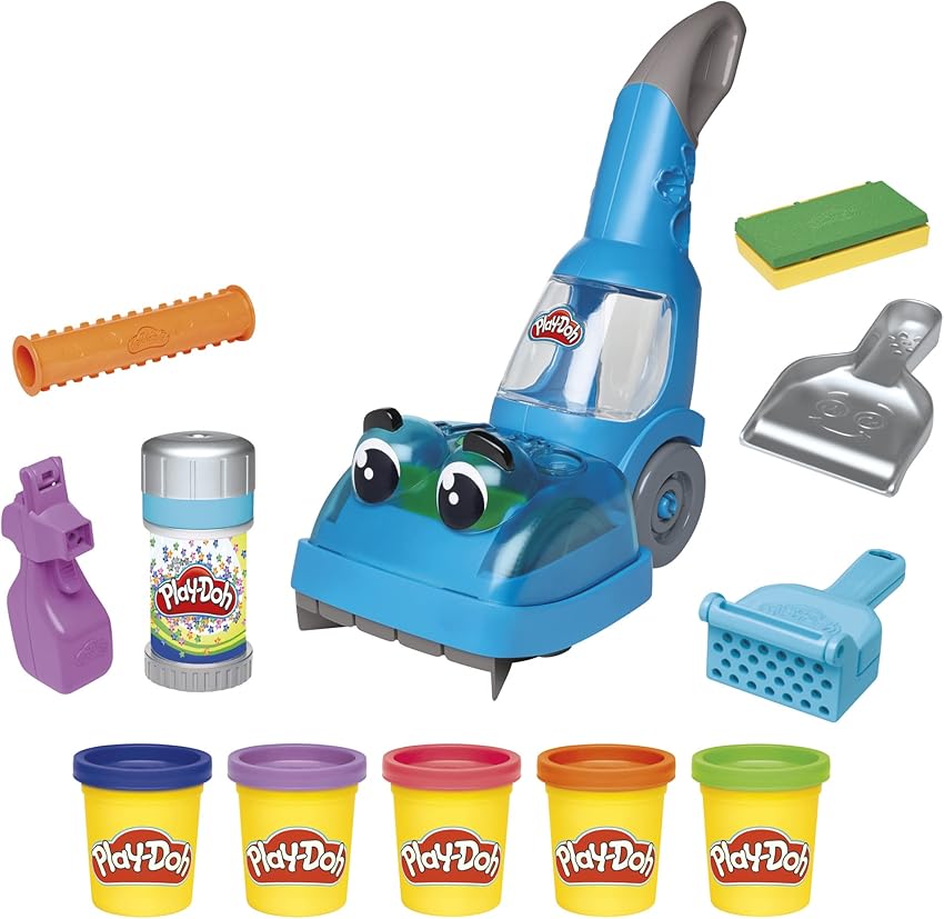 Detalle 2 de Play-Doh F3642 Zoom Zoom Aspiradora de Juguete 🧸 con Plastilina