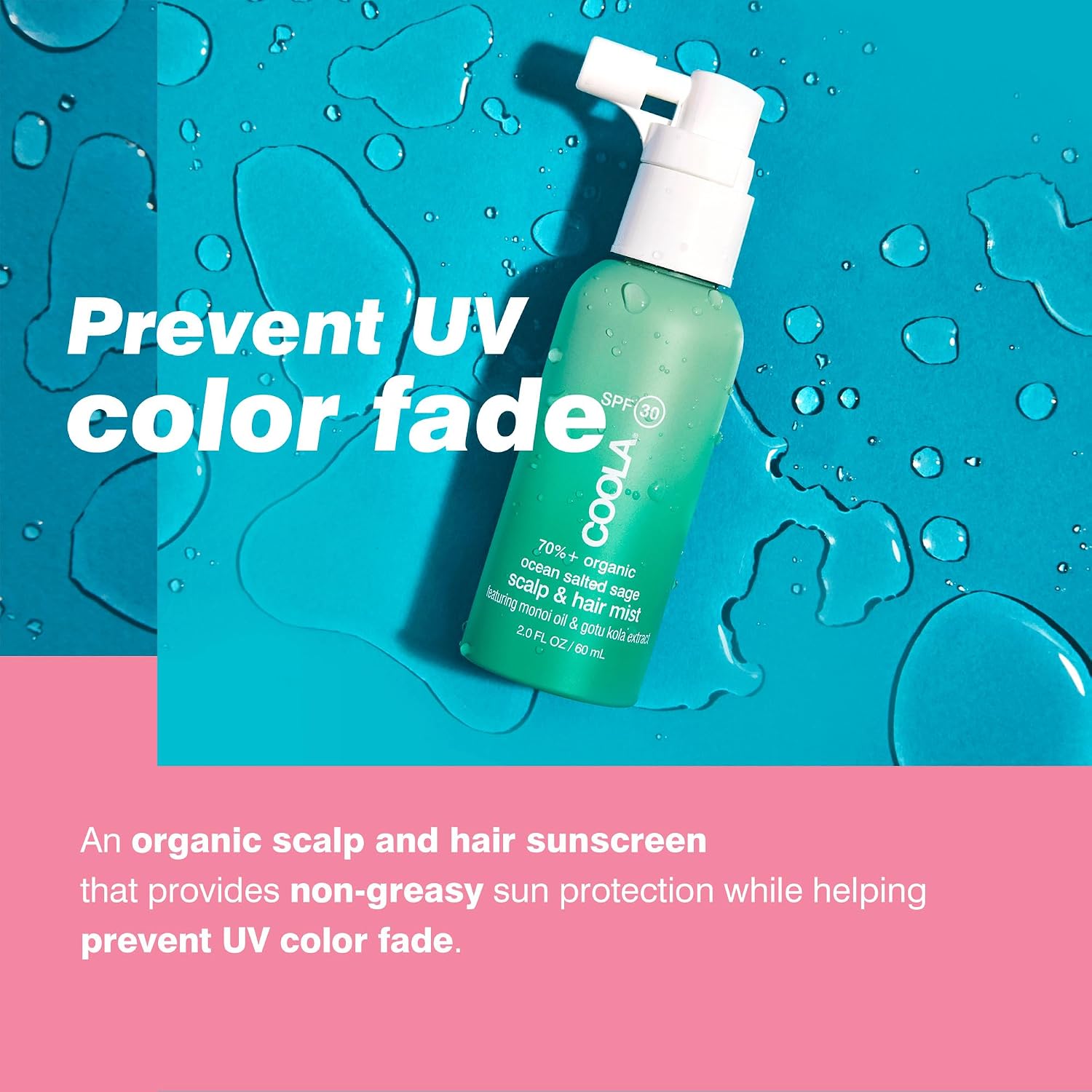 Thumbnail 6 de COOLA Scalp & Hair Mist Sunscreen SPF 30 (60 ml) – Brume solaire pour le cuir chevelu et les cheveux