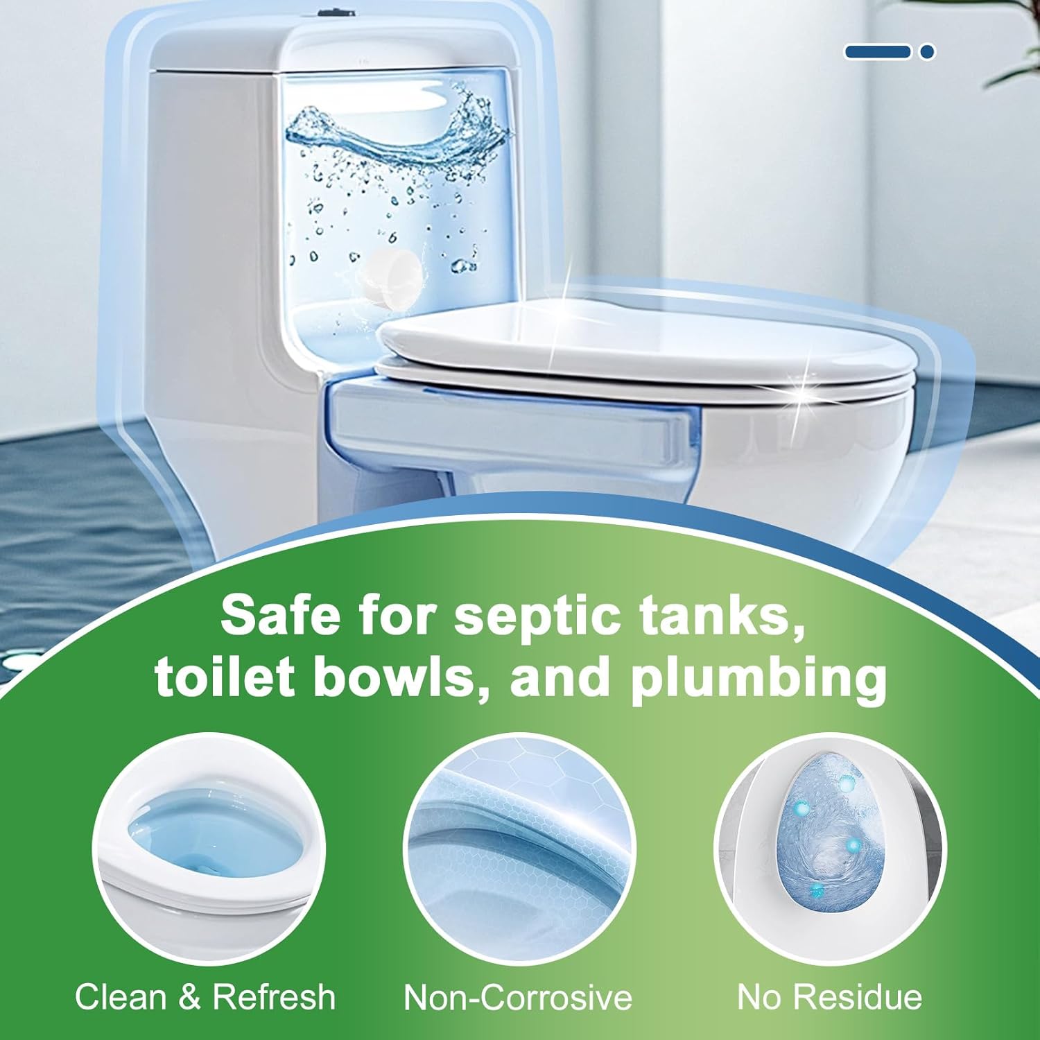 Detalle 1 de Msvvko Toilet Bowl Cleaner Tablets 54-Pack