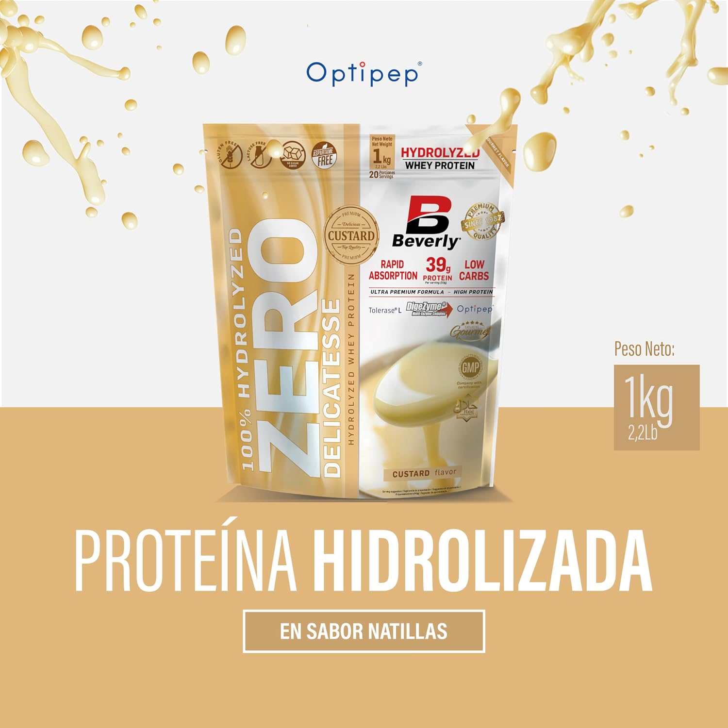 Detalle 2 de Beverly ZERO DELICATESSE | 1 Kg | Proteína Whey 🌟