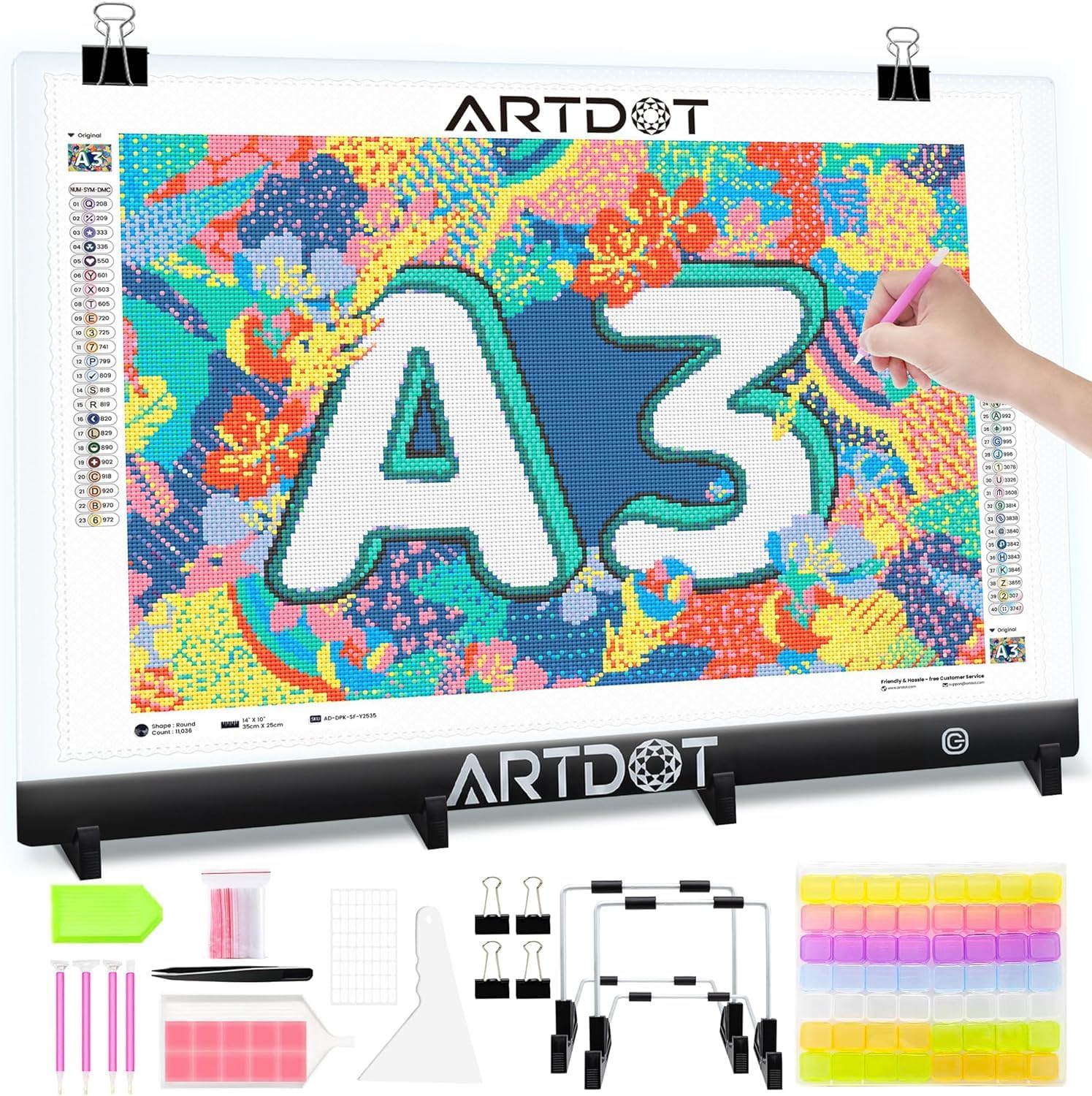 ARTDOT Tablette lumineuse A3 réglable 🎨