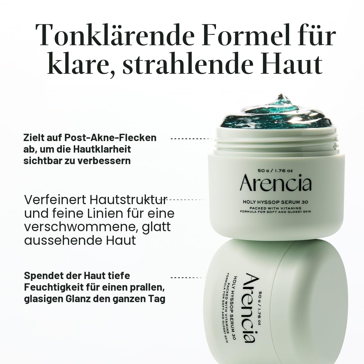 Detalle 2 de Glow Hyssop Über Nacht Gesichtsmaskenserum – Tiefenhydration und Anti-Aging für Glass Skin