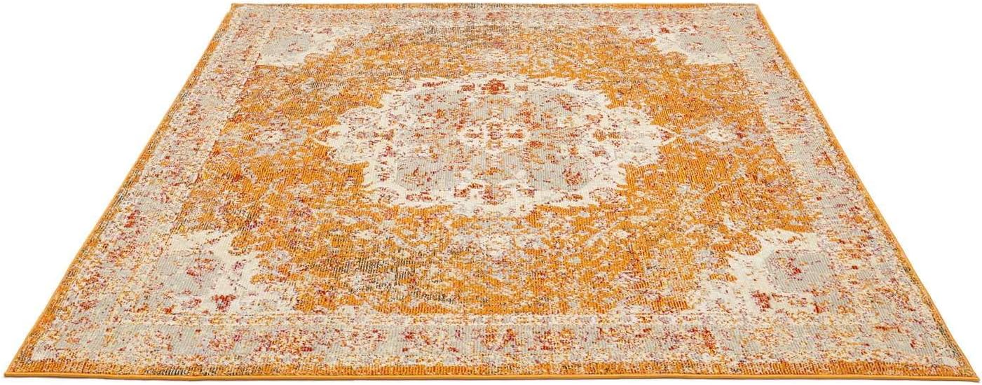 Detalle 2 de RugVista Nadia Rug, 250 x 300 cm, Orange Vintage Geometric