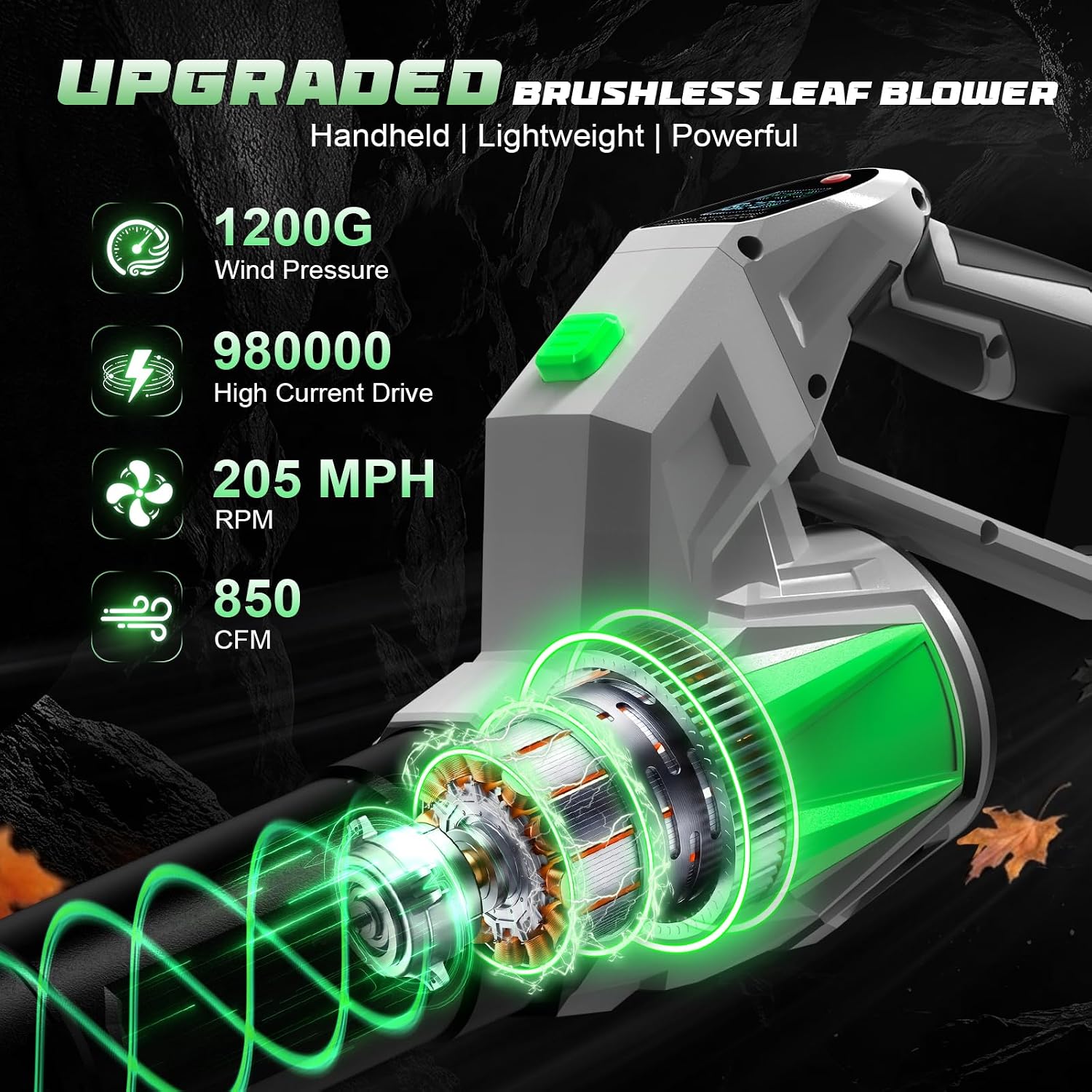 Detalle 2 de Cordless Leaf Blower, 850 CFM