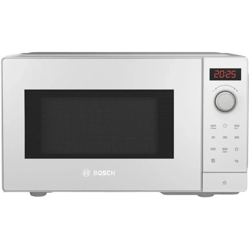Detalle de Bosch Serie 2 FFL023MW0 20L 800W: microondas compacto con AutoPilot y Mantener Caliente