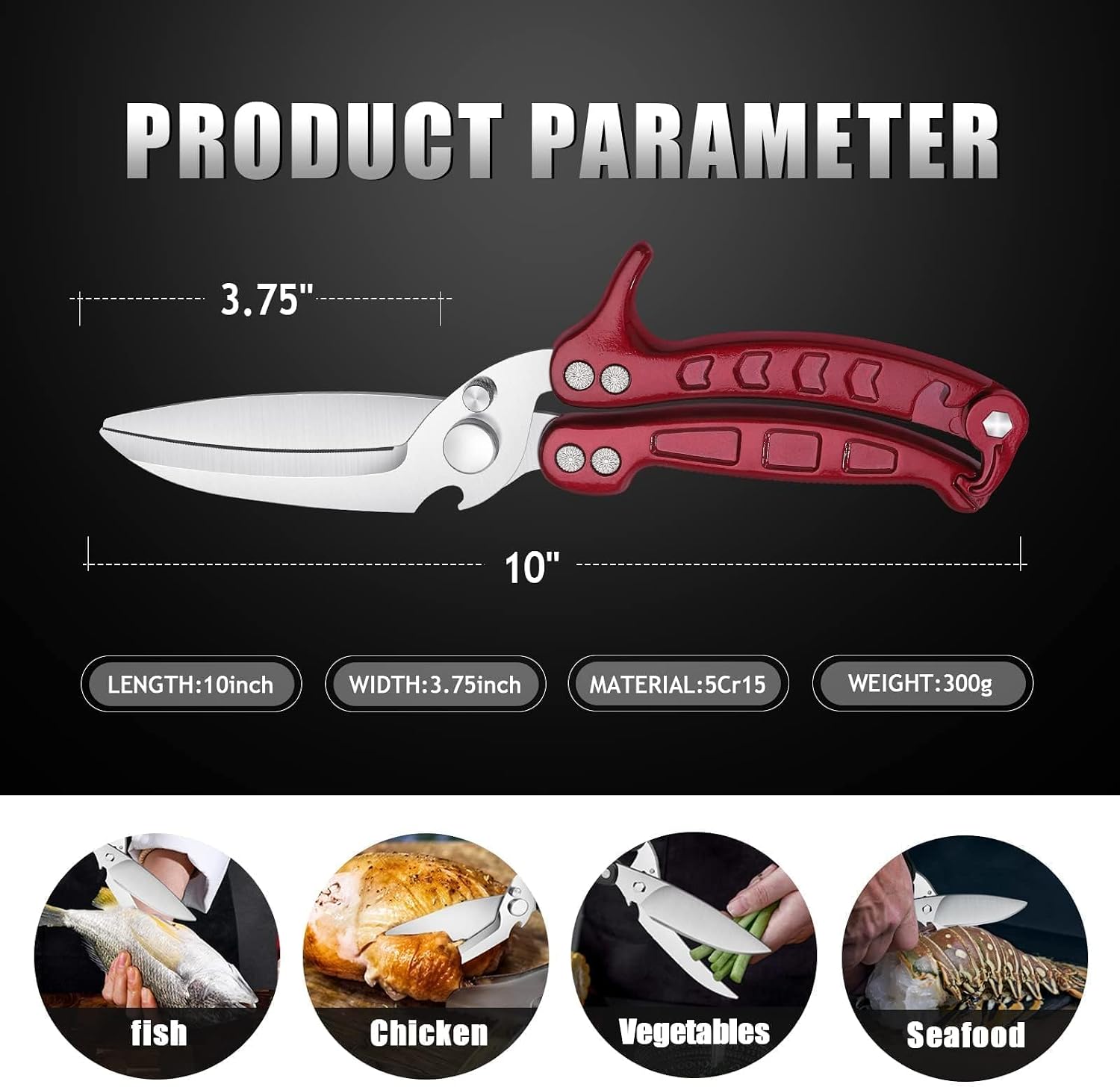 Thumbnail 5 de Dragon Riot poultry shears in German stainless steel