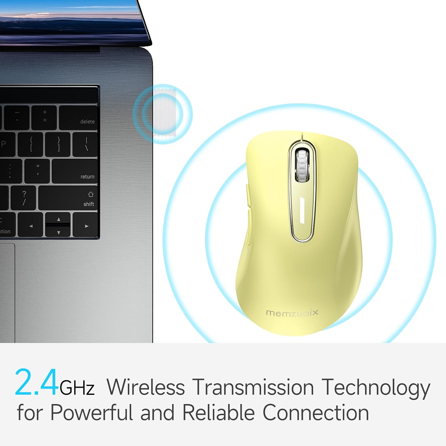 Detalle 2 de memzuoix 2.4G Wireless Mouse 1400 DPI for Laptop