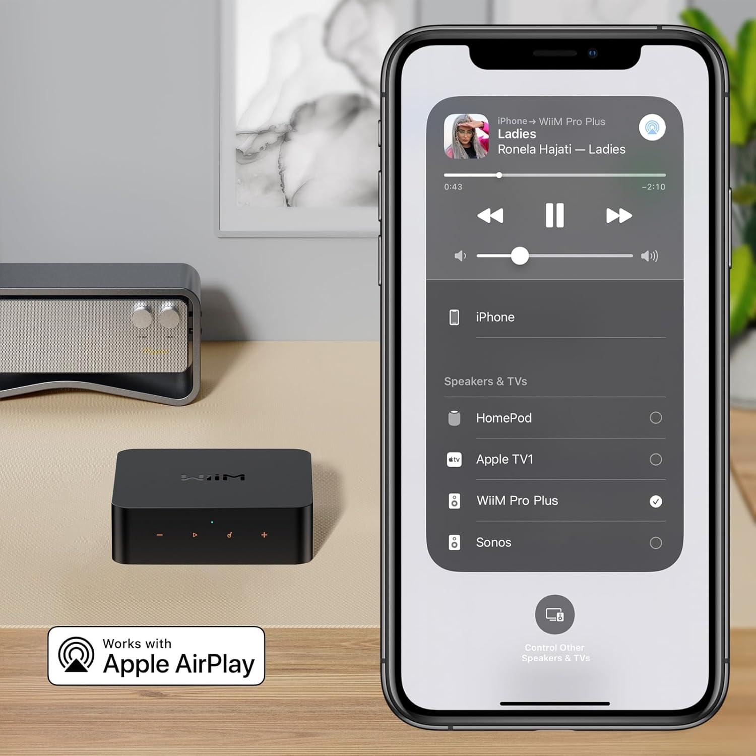 Thumbnail 2 de WiiM Pro Plus AirPlay 2 Receiver: Multiroom Wi‑Fi streaming for hi‑res audio and voice control