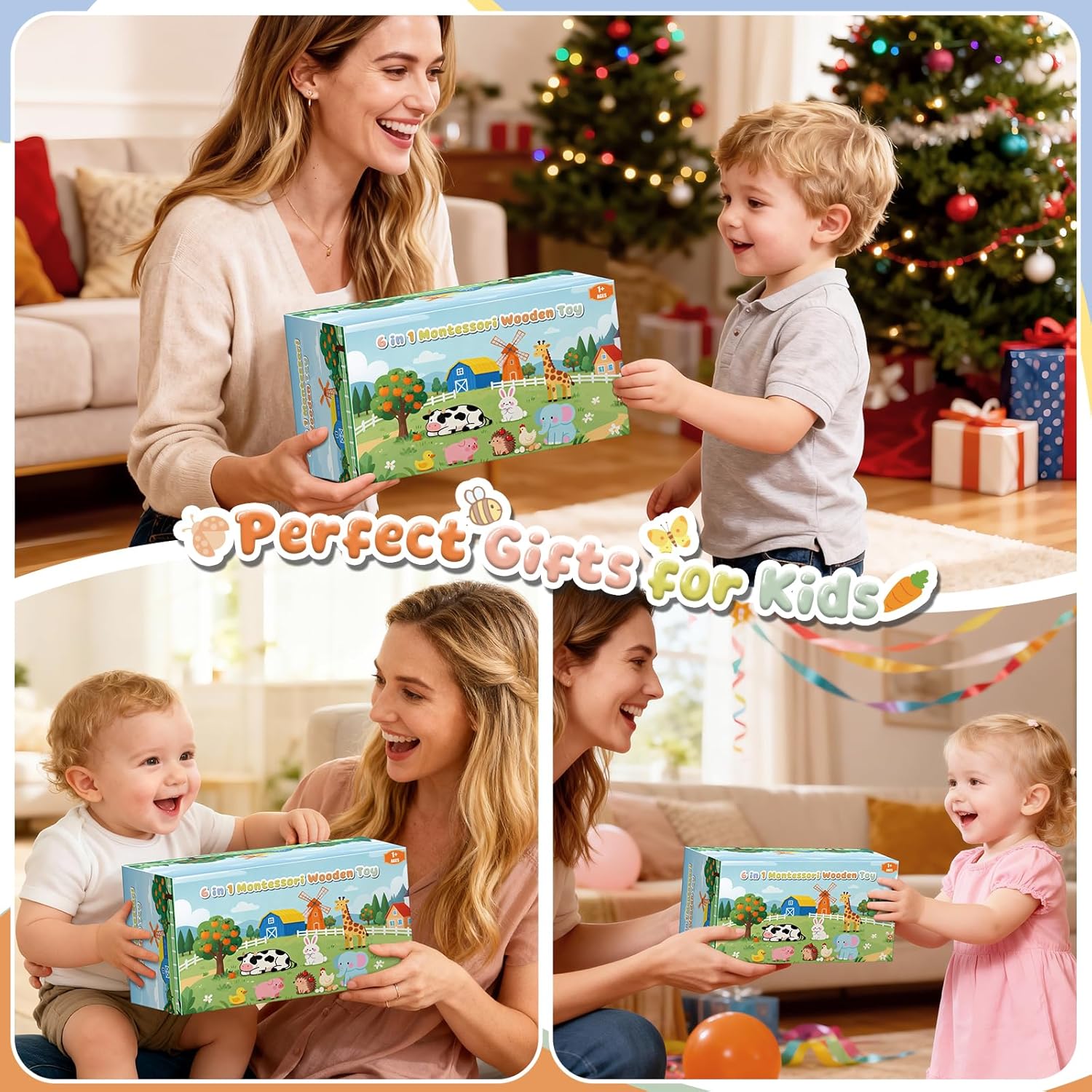 Thumbnail 6 de Joozmui Montessori Wooden Tissue Box Toy (6-in-1) for 1 Year Olds