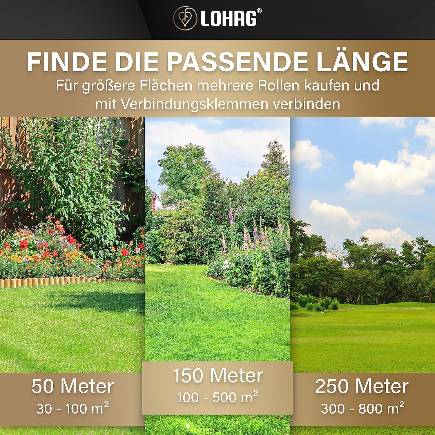 Detalle de lohag® 150 m Universal Begrenzungskabel für Mähroboter (2,7 mm)