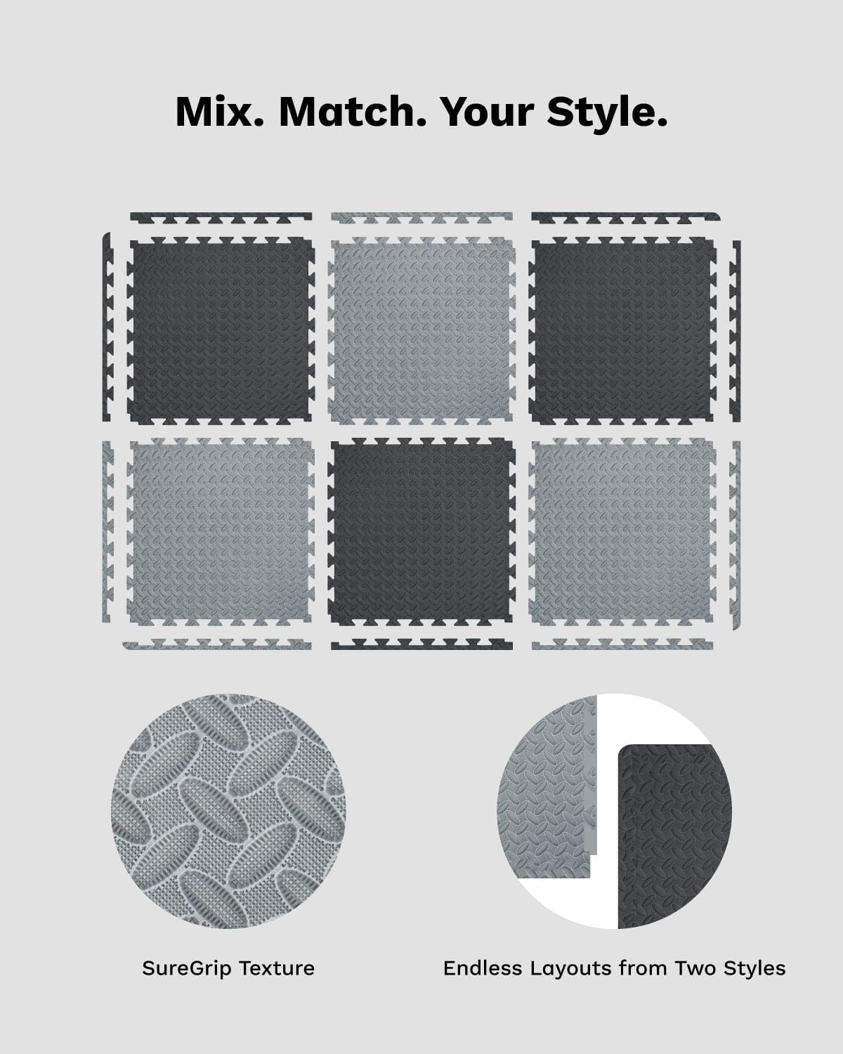 Thumbnail 4 de AIRHOP Upgraded 0.79" 48 Sq Ft EVA Gym Mats