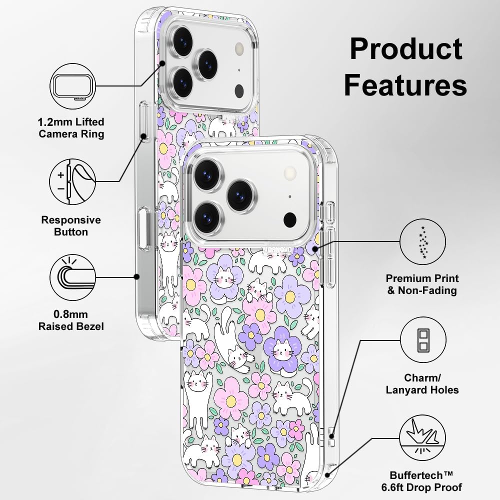Thumbnail 6 de MOSNOVO Clear iPhone 17 Pro Case with Shockproof Protection and Camera Control