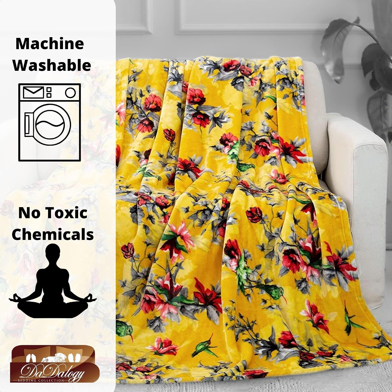 Thumbnail 4 de DaDa Bedding Throw Blanket 63 x 90 in