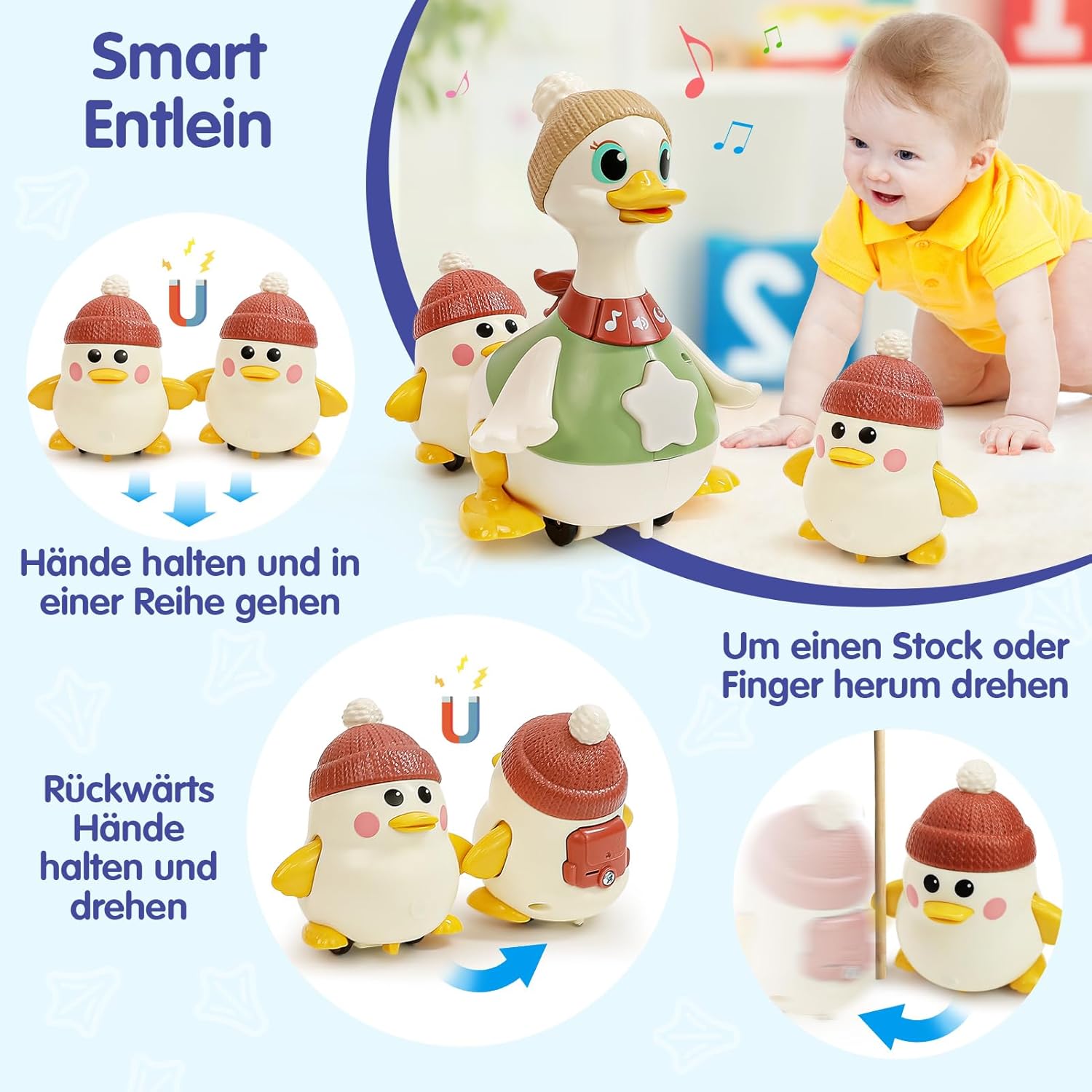 Thumbnail 3 de HOLA Baby Dancing Duck Spielzeug 6–12 Monate