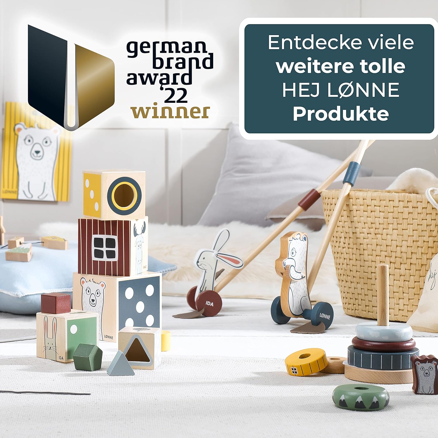 Thumbnail 5 de HEJ LØNNE Ida Schiebefigur aus Holz 12x12