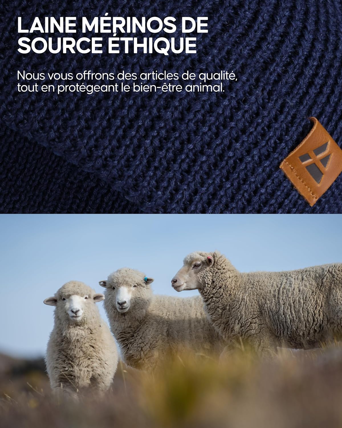 Thumbnail 4 de DANISH ENDURANCE Bonnet Mérinos 55% 🧣
