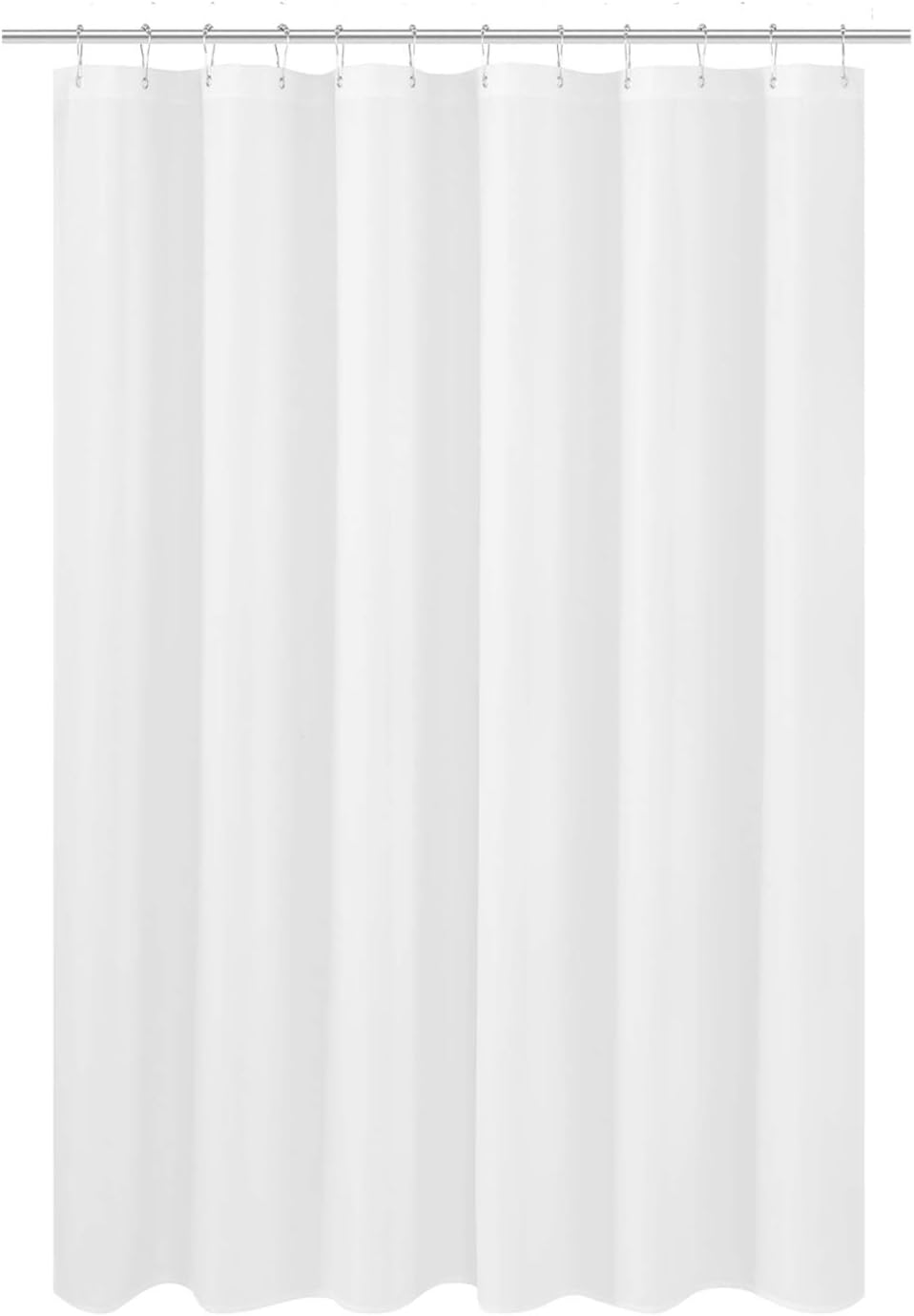 Detalle de N&Y HOME 70 x 68-Inch Fabric Shower Curtain Liner with Bottom Magnets