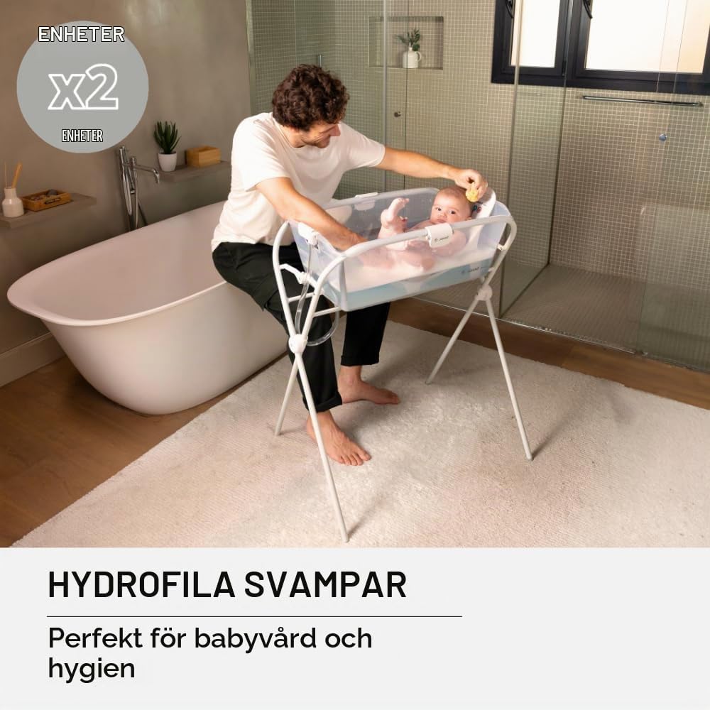 Detalle 2 de Jané Hydrofil svamp för nyfödda, mjukt material och tvåpack