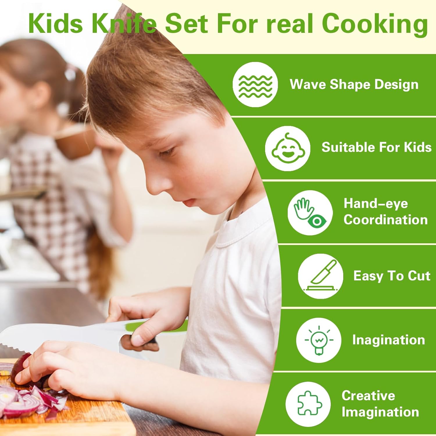 Thumbnail 5 de Anpole Toddler Knife Set 23-piece kids knives 🍴