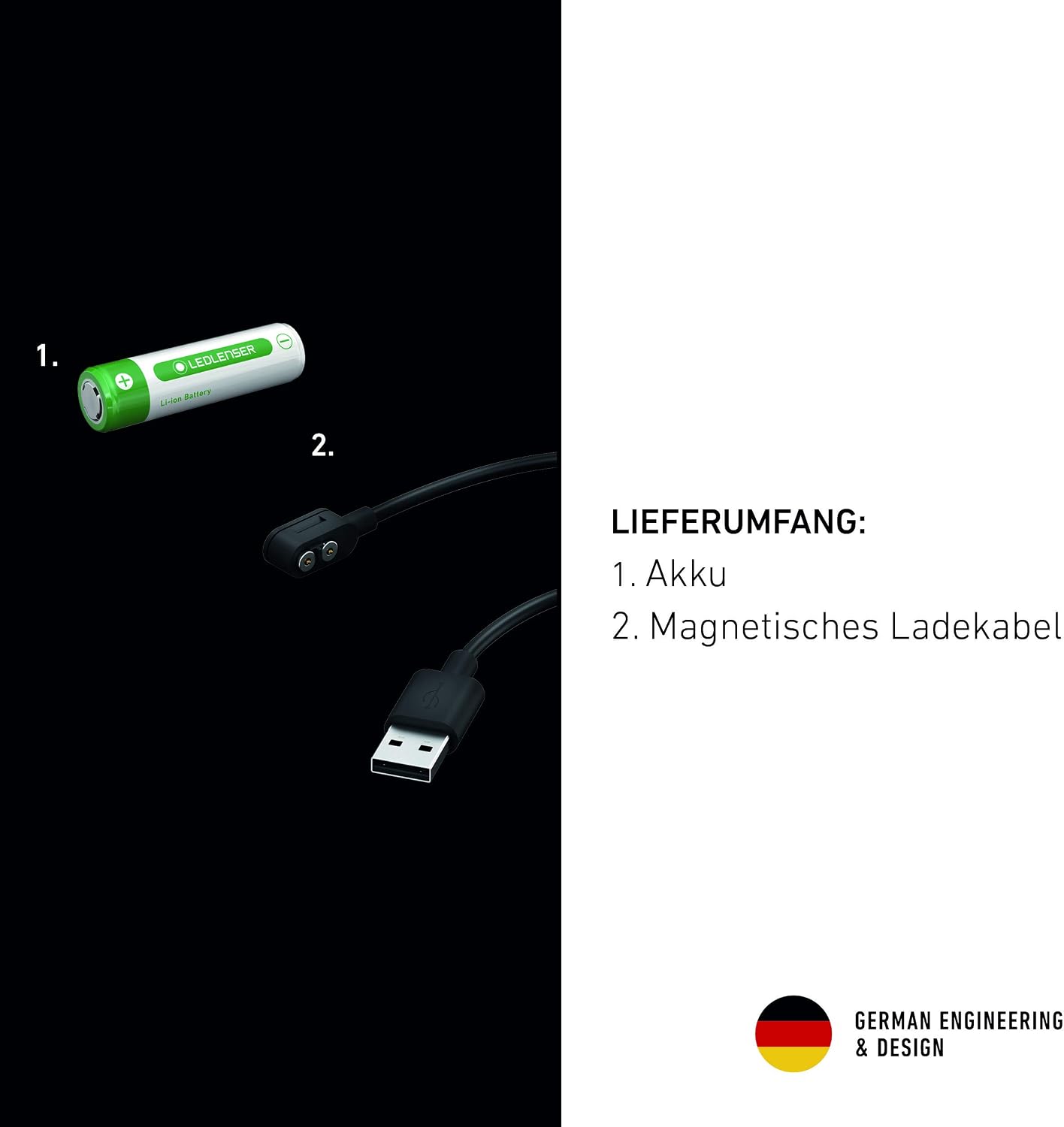Detalle de Ledlenser ML4: lanterna outdoor compatta con ricarica magnetica e luce rossa