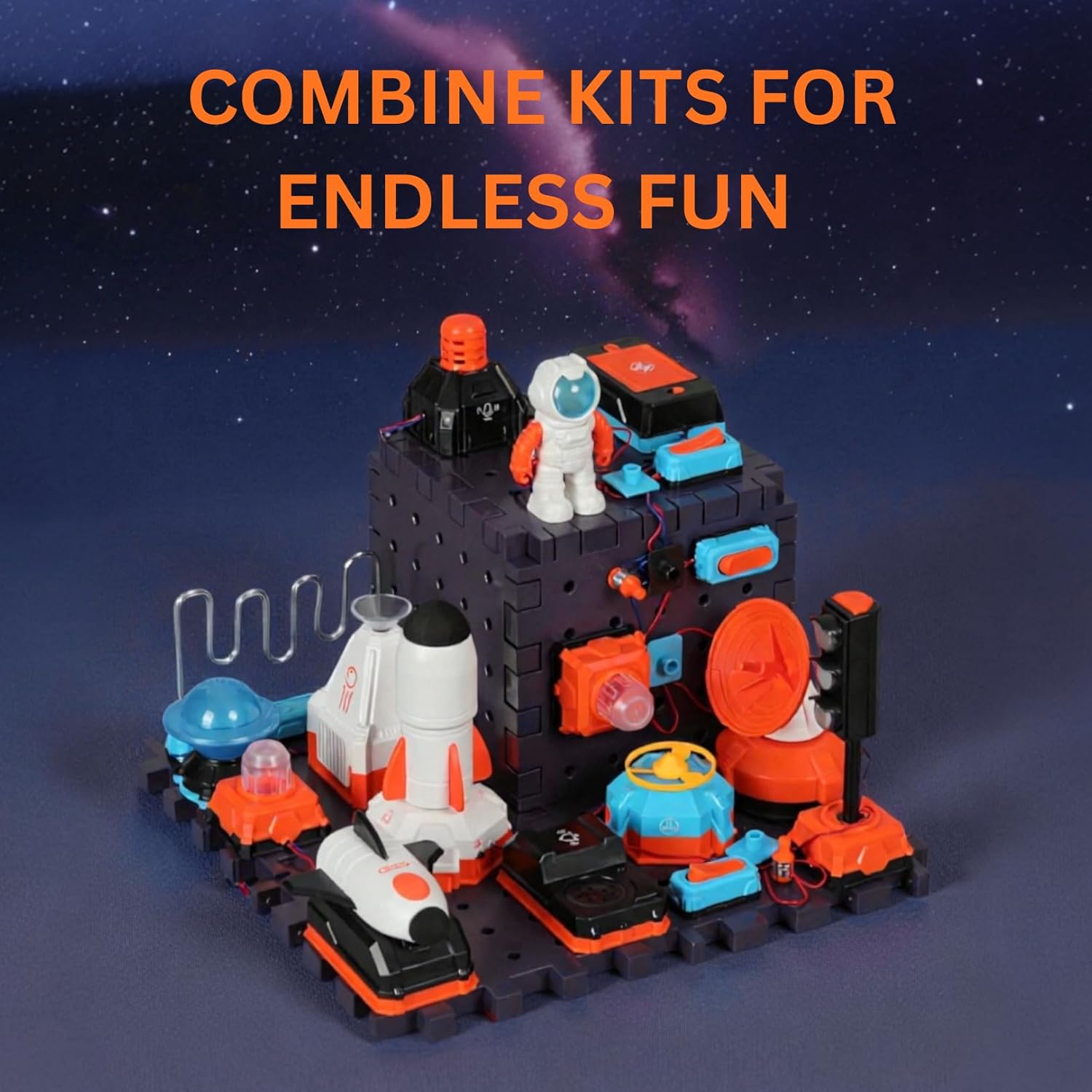 Thumbnail 4 de Bright Panda Electric Circuit Kits for Children (Starter Set – Aerospace) STEM build-your-own science kit