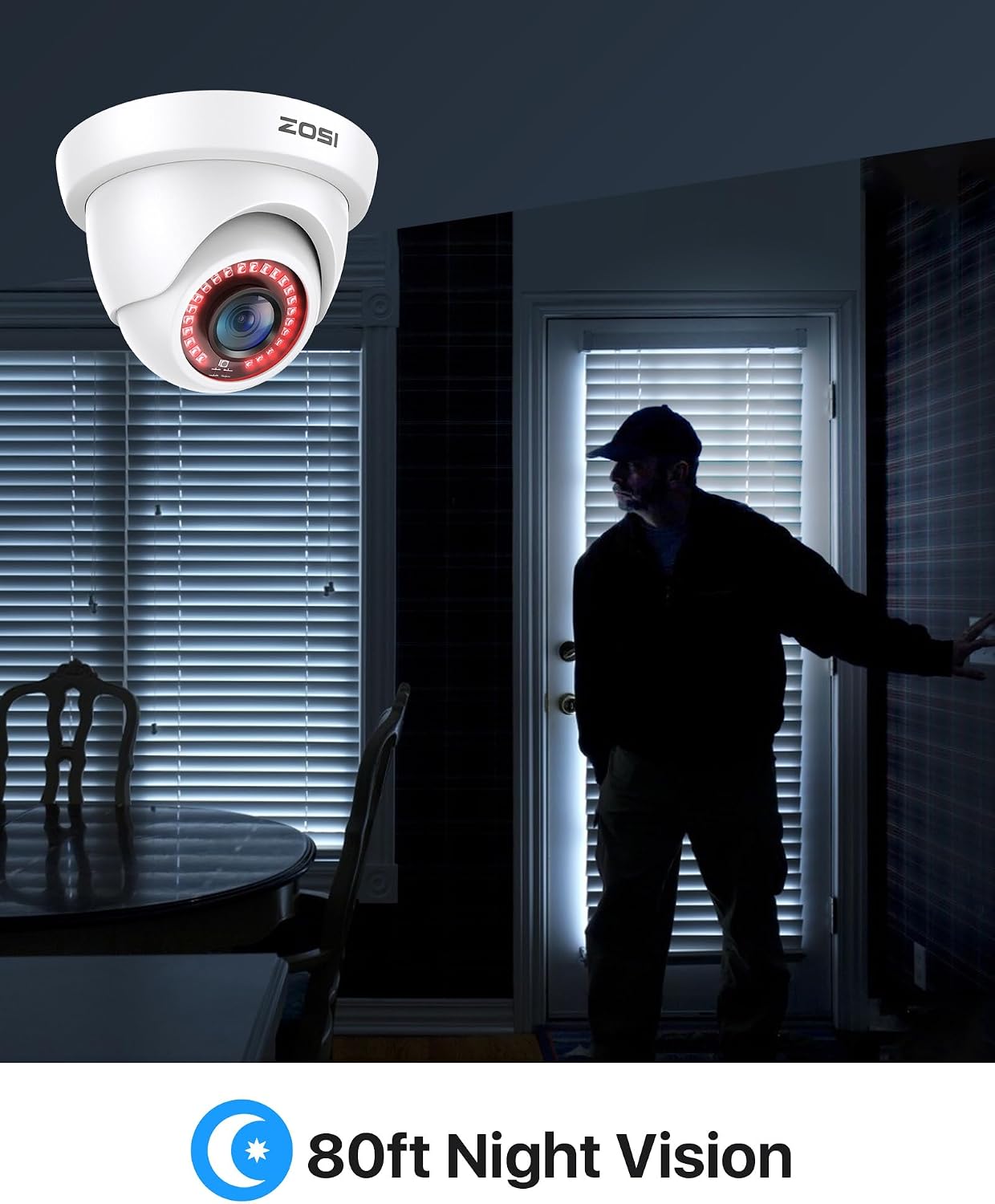 Thumbnail 3 de ZOSI 2 Pack 1080P HD TVI Security Camera 80ft