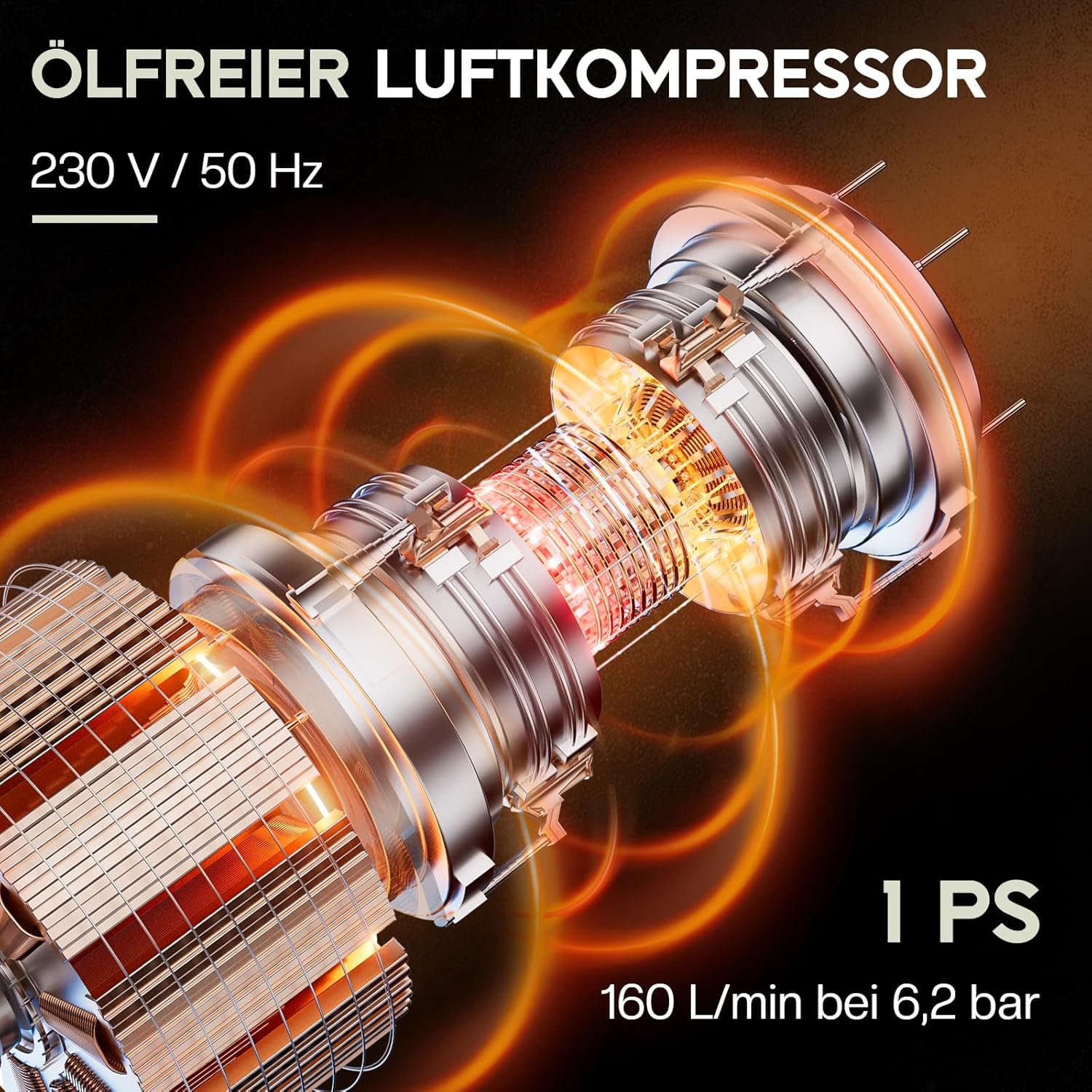 Thumbnail 2 de LUXOAK Luftkompressor 30L 120 PSI