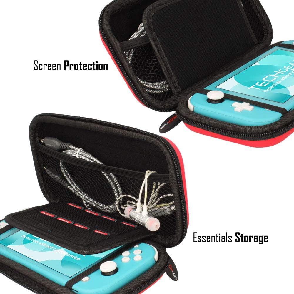 Detalle de TECHGEAR Switch Lite Case 8‑slot RED