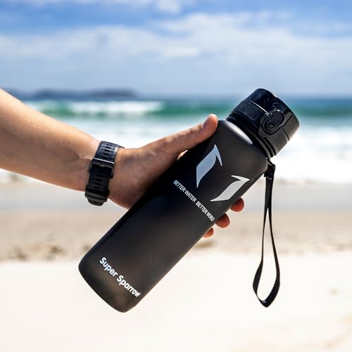 Detalle de Sparrow Trinkflasche Sport 750 ml – BPA-frei, Tritan Copolyester, 1-Klick Deckel