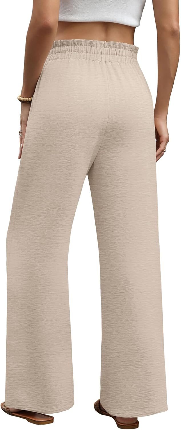 Thumbnail 4 de WIHOLL Women's Wide Leg Pants with Pockets – Flowy Comfort for Summer to Vacation