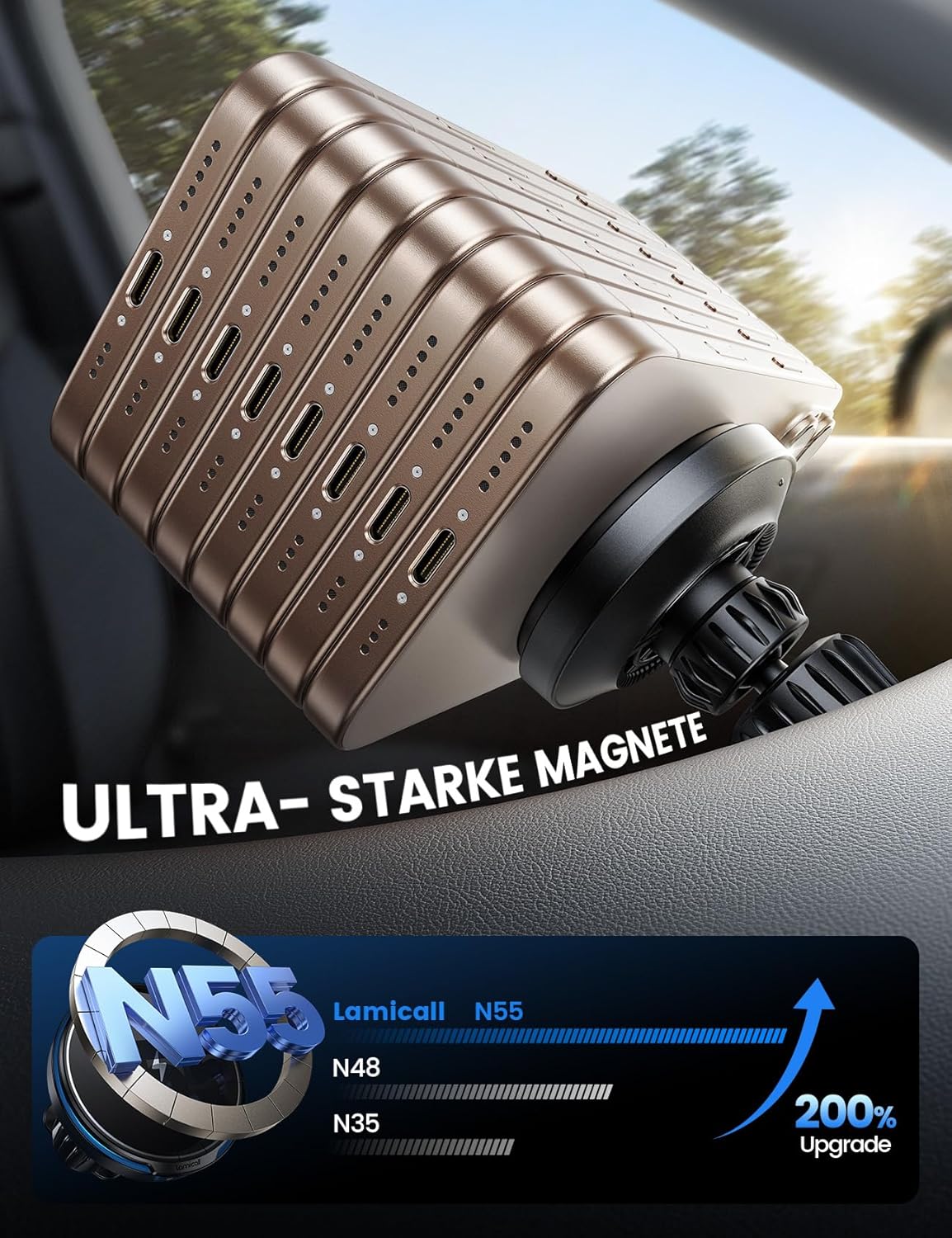 Thumbnail 3 de Lamicall 15W MagSafe Kfz Halterung mit Ladung