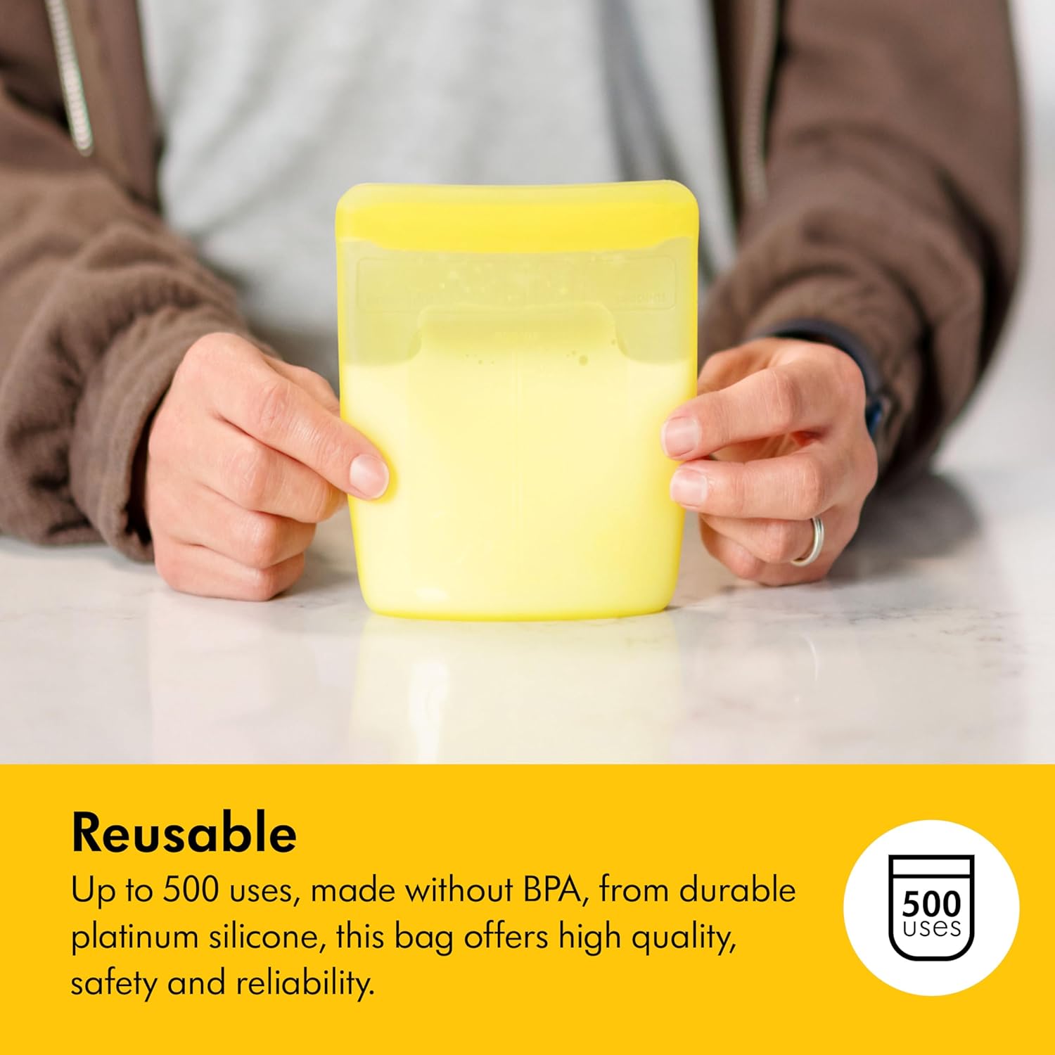 Thumbnail 5 de Medela Reusable 220 ml Breast Milk Storage Bags with Wide Opening and Double-Seal