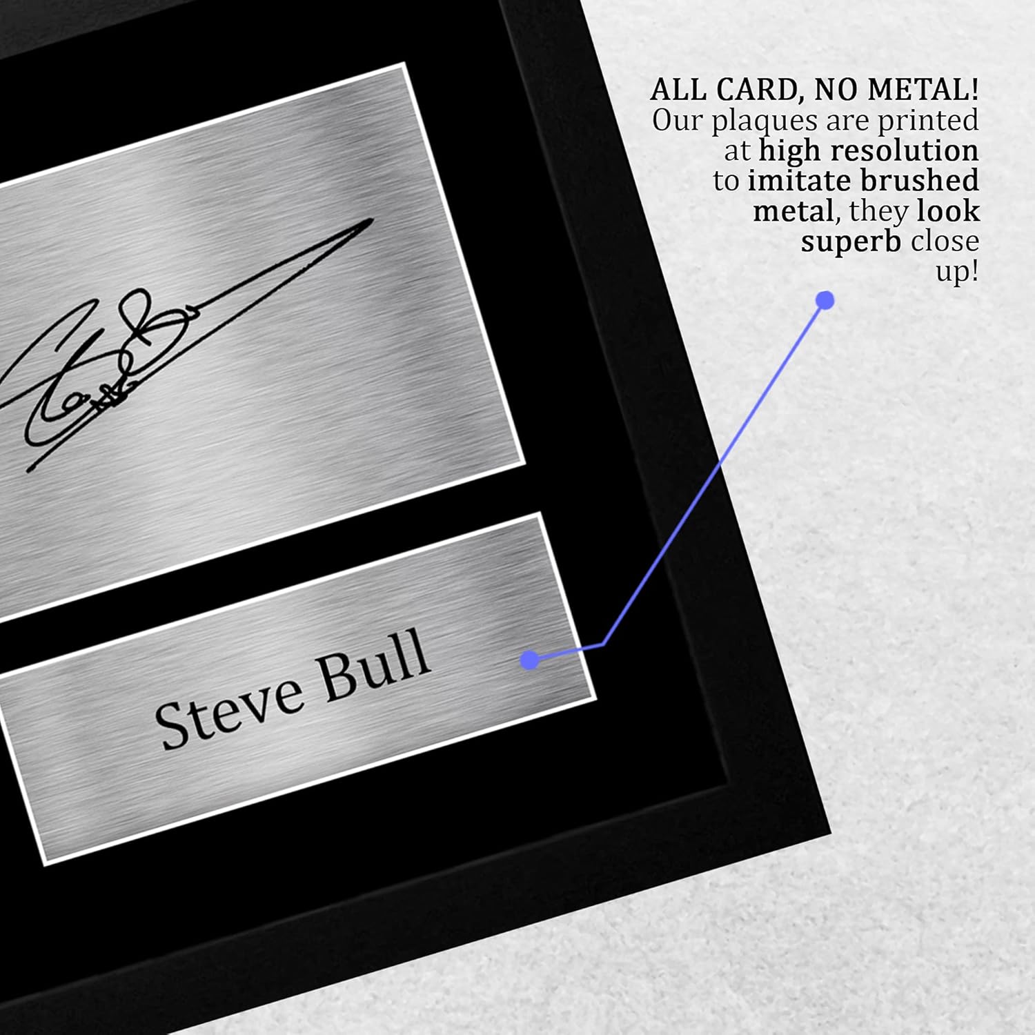 Thumbnail 4 de HWC Trading Steve Bull Wolves signed autograph A4 framed memorabilia photograph display