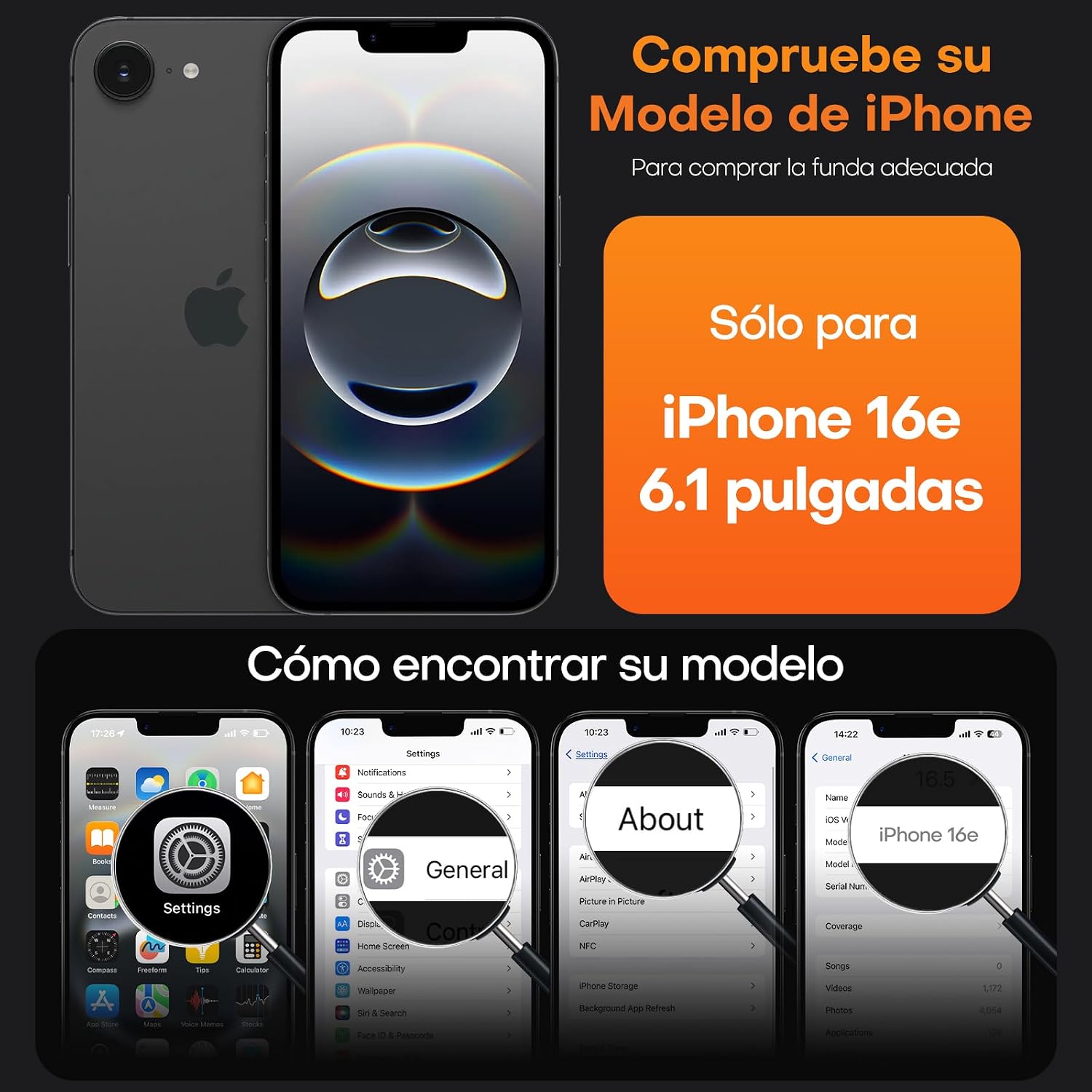 Thumbnail 5 de TAURI Funda iPhone 16e/17e transparente
