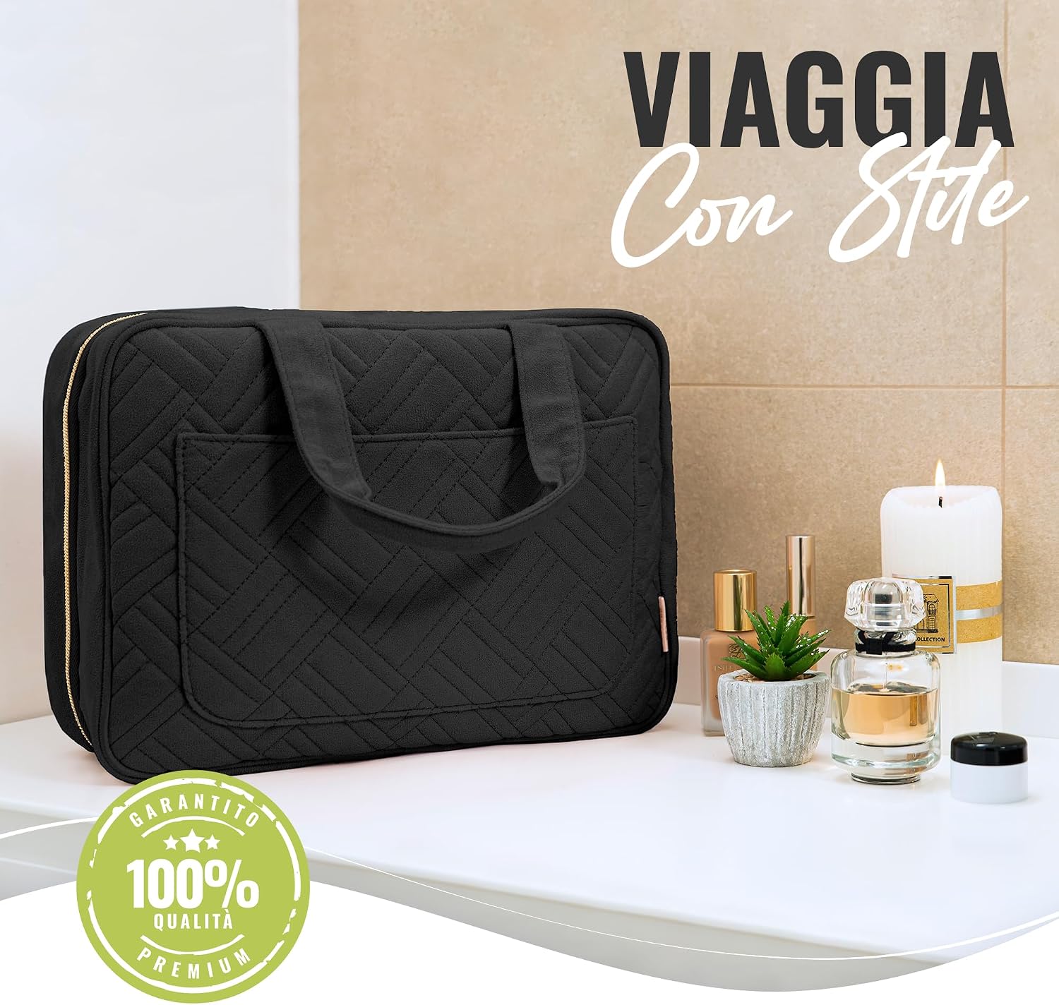 Thumbnail 6 de BOACAY Grande Beauty Case da Viaggio: organizer sospeso e robusto per trucco e cosmetici
