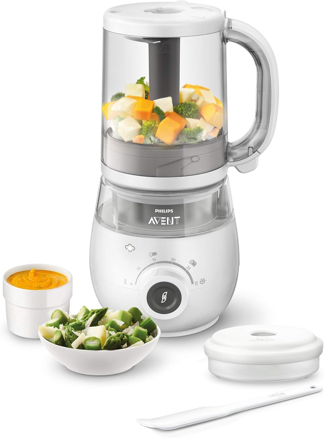 Thumbnail 2 de Philips Avent 4-in-1 Babynahrungszubereiter SCF883/01 mit 20 Aufbewahrungsbechern