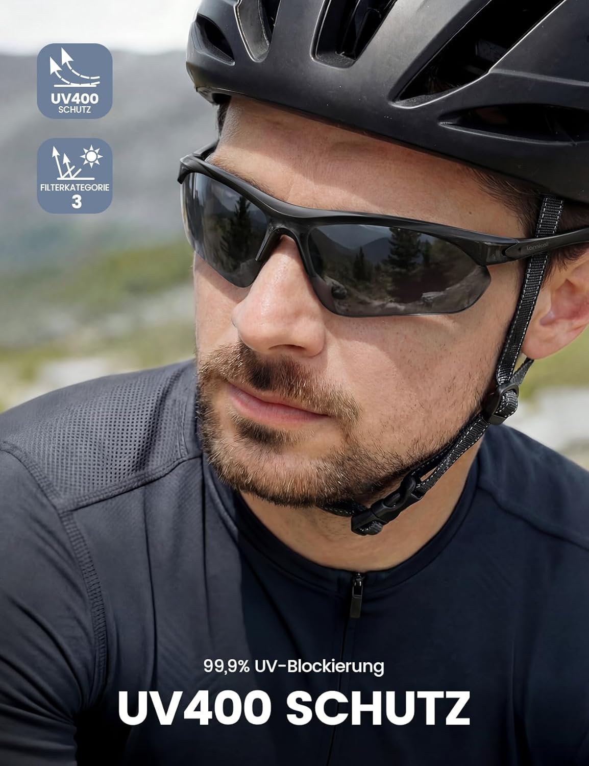 Thumbnail 1 de Lamicall Sportbrille Herren – ultraleichte TR-90 Fahrrad- & Sonnenbrille mit polarisierten UV400-Gläsern (22 g)