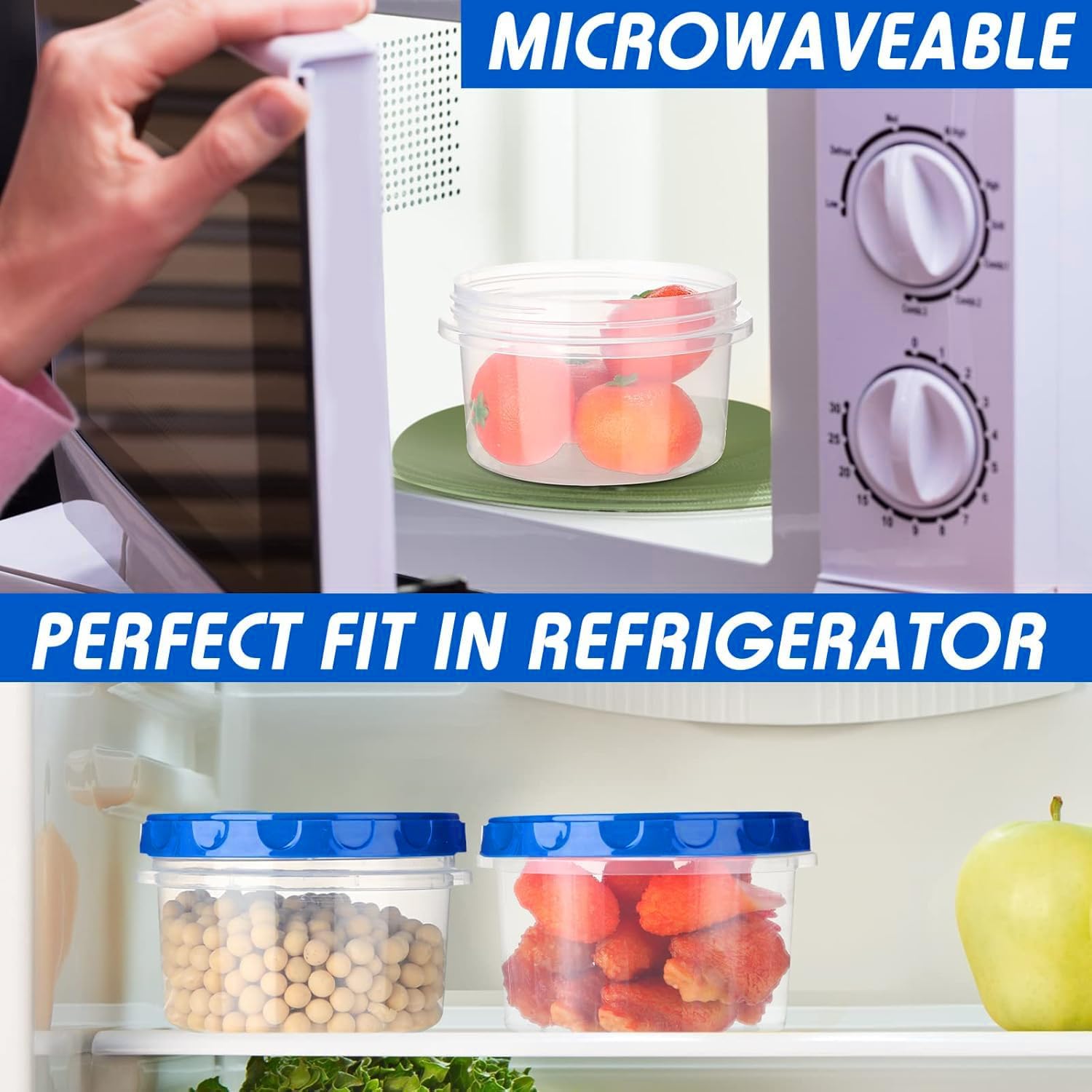 Detalle 1 de Deli food storage containers, 16 oz