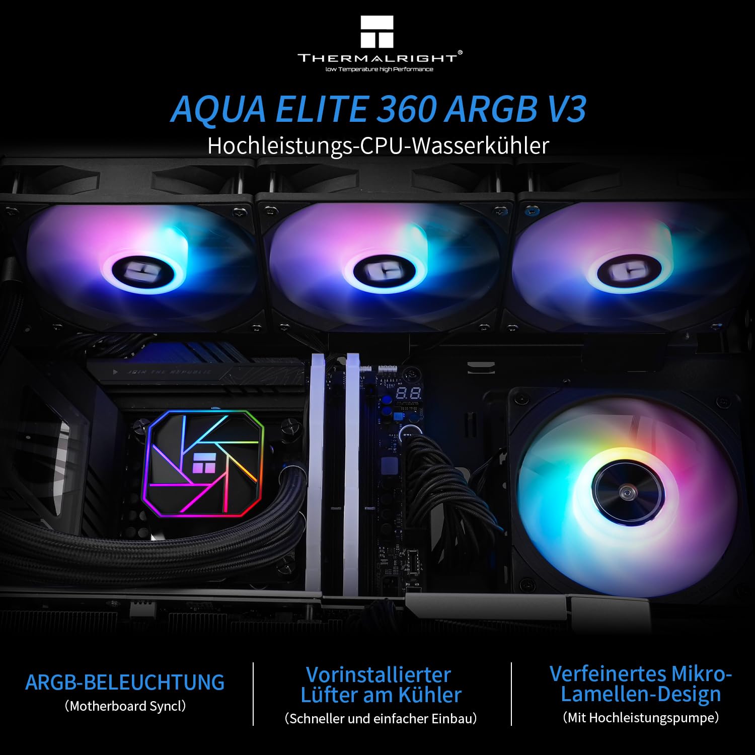 Thumbnail 1 de Thermalright AQUA ELITE 360 V3 liquido CPU 360