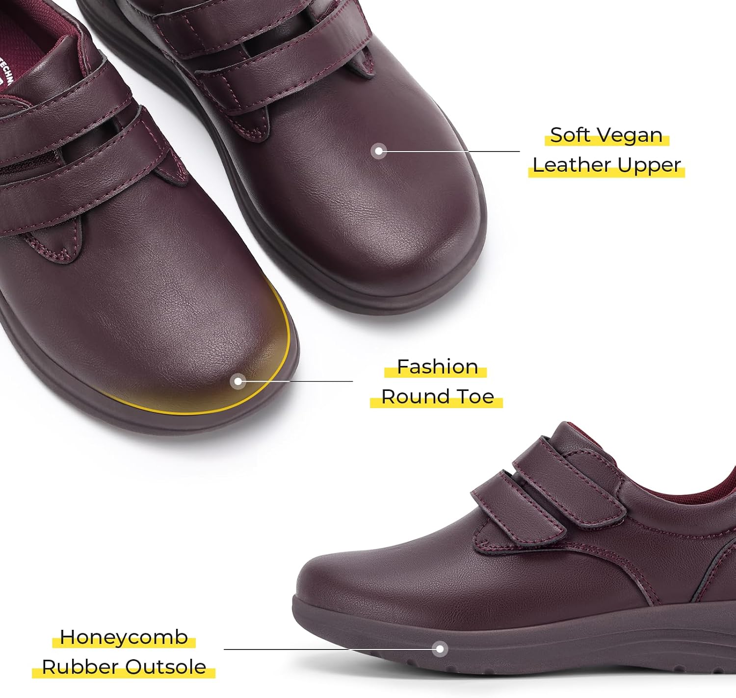 Thumbnail 2 de FitVille wide fit leather shoes with arch support