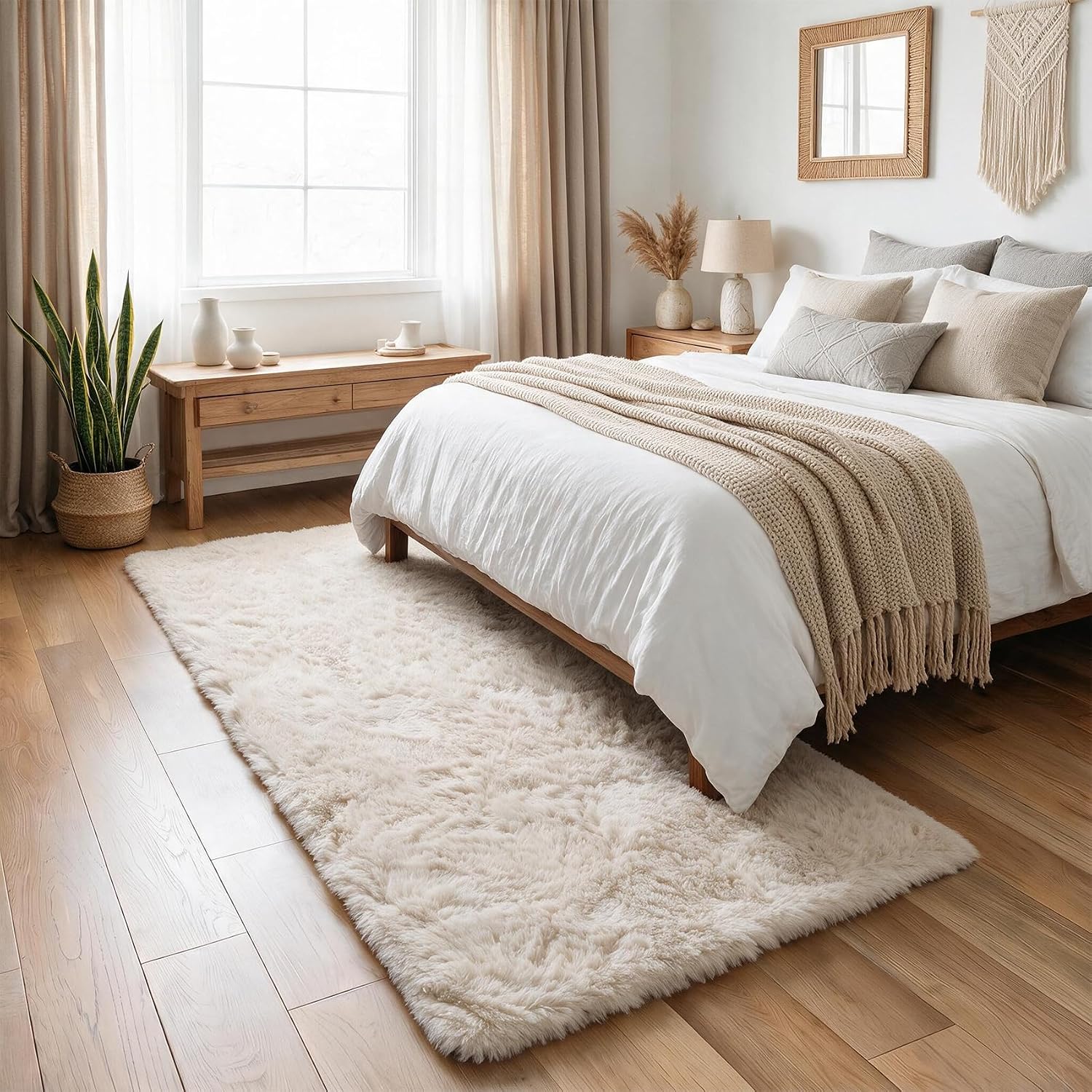 Detalle 2 de PAGISOFE Shaggy Runner Rug 2' x 6