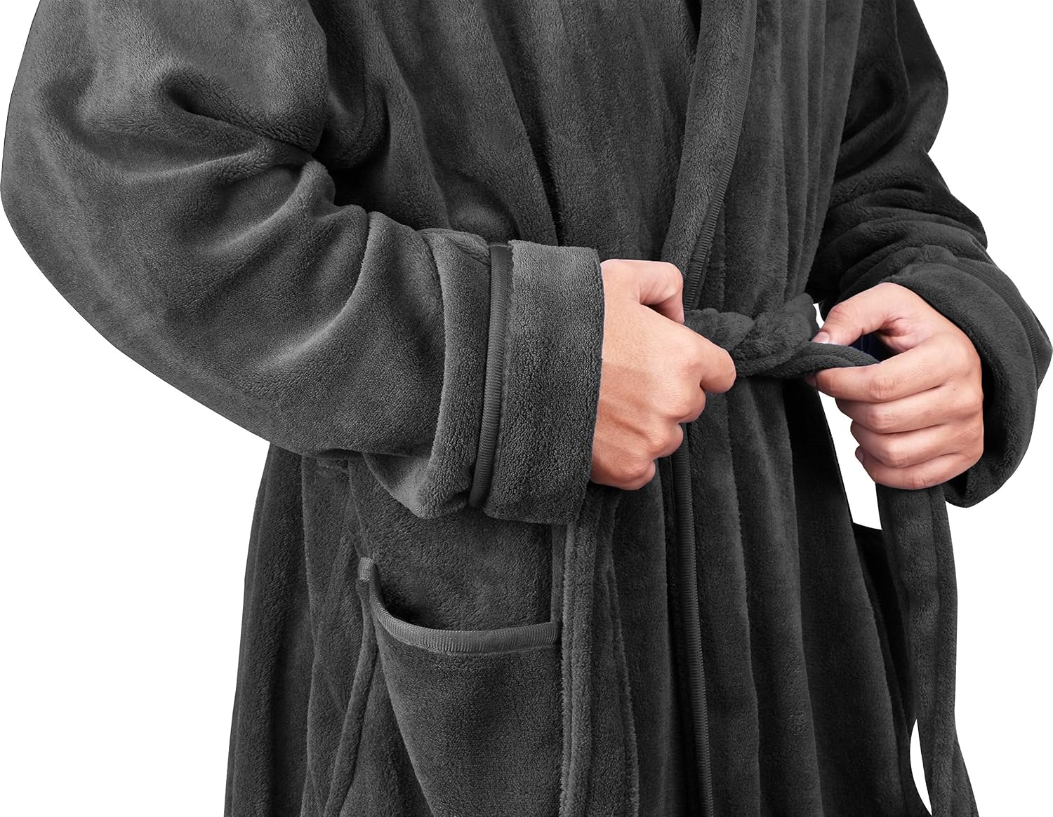 Detalle de NY Threads Robe de chambre à capuche pour hommes