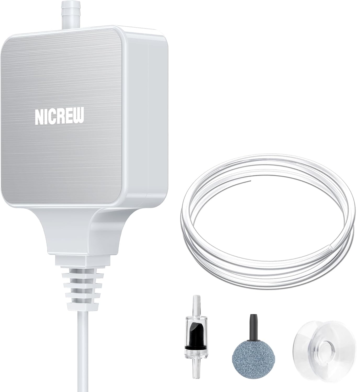 Detalle de NICREW Air Pump Aquarium Ultra Quiet: Nano Silent Oxygen Pump for Nano Tanks