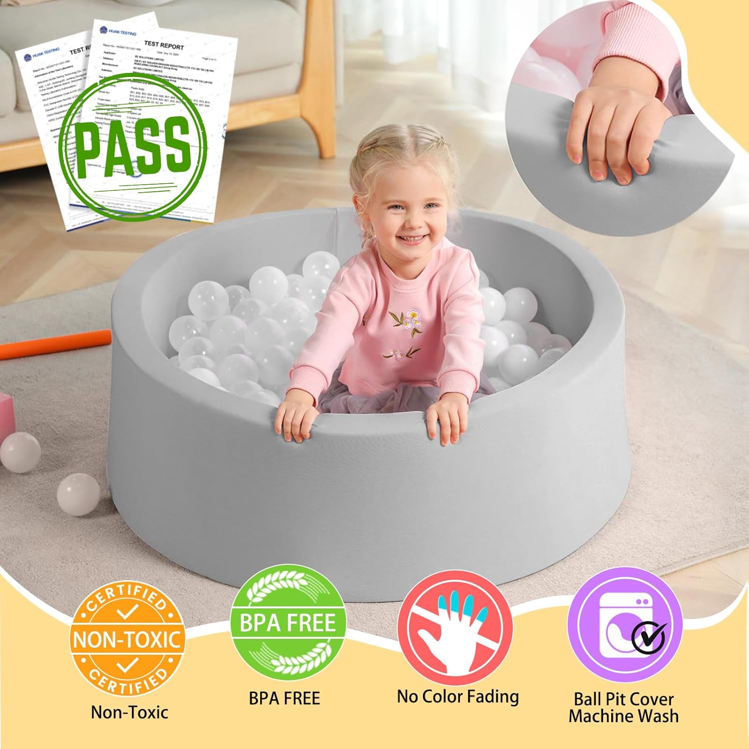 Detalle 2 de TRENDBOX Foam Ball Pit 36"